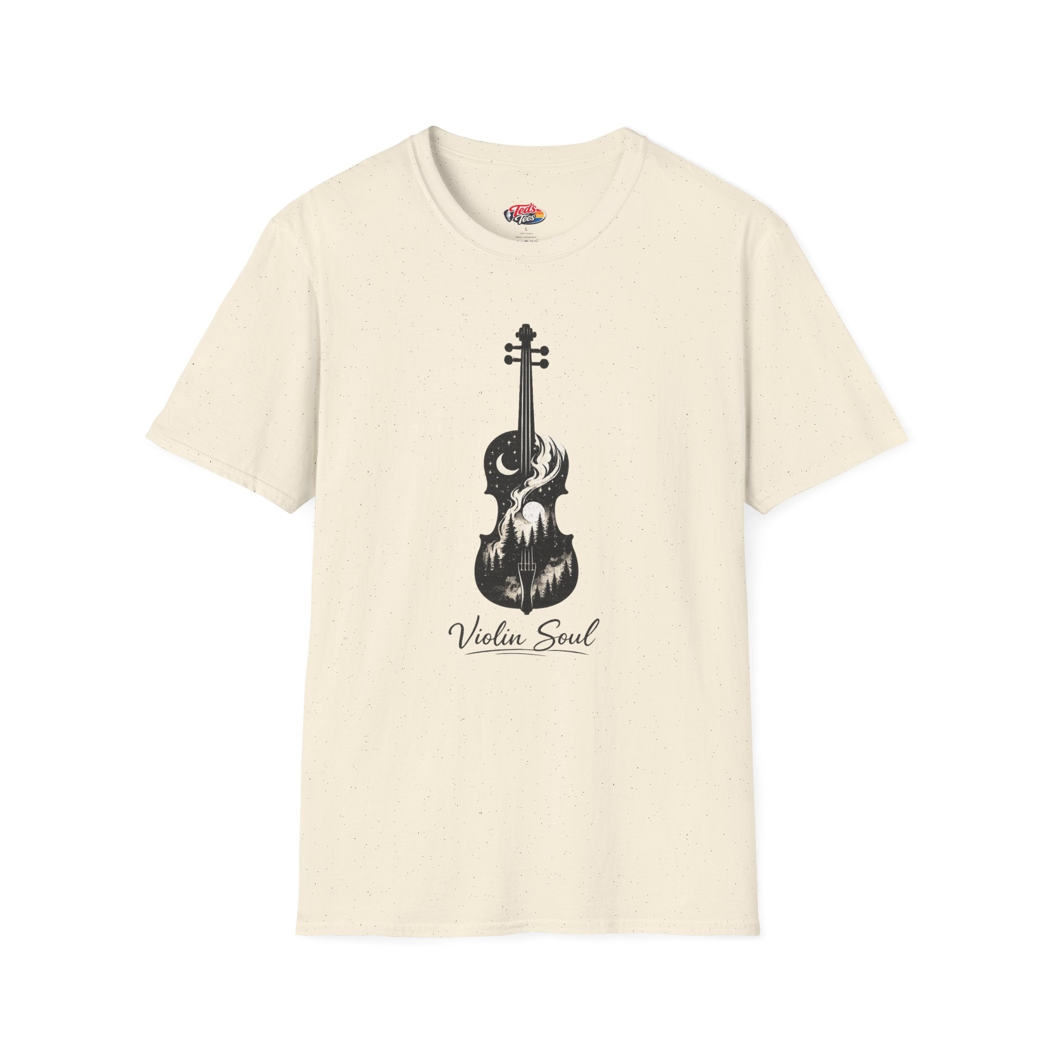 Violin Soul T-Shirt — Artistic Violin Graphic Tee for Musicians & Music Lovers