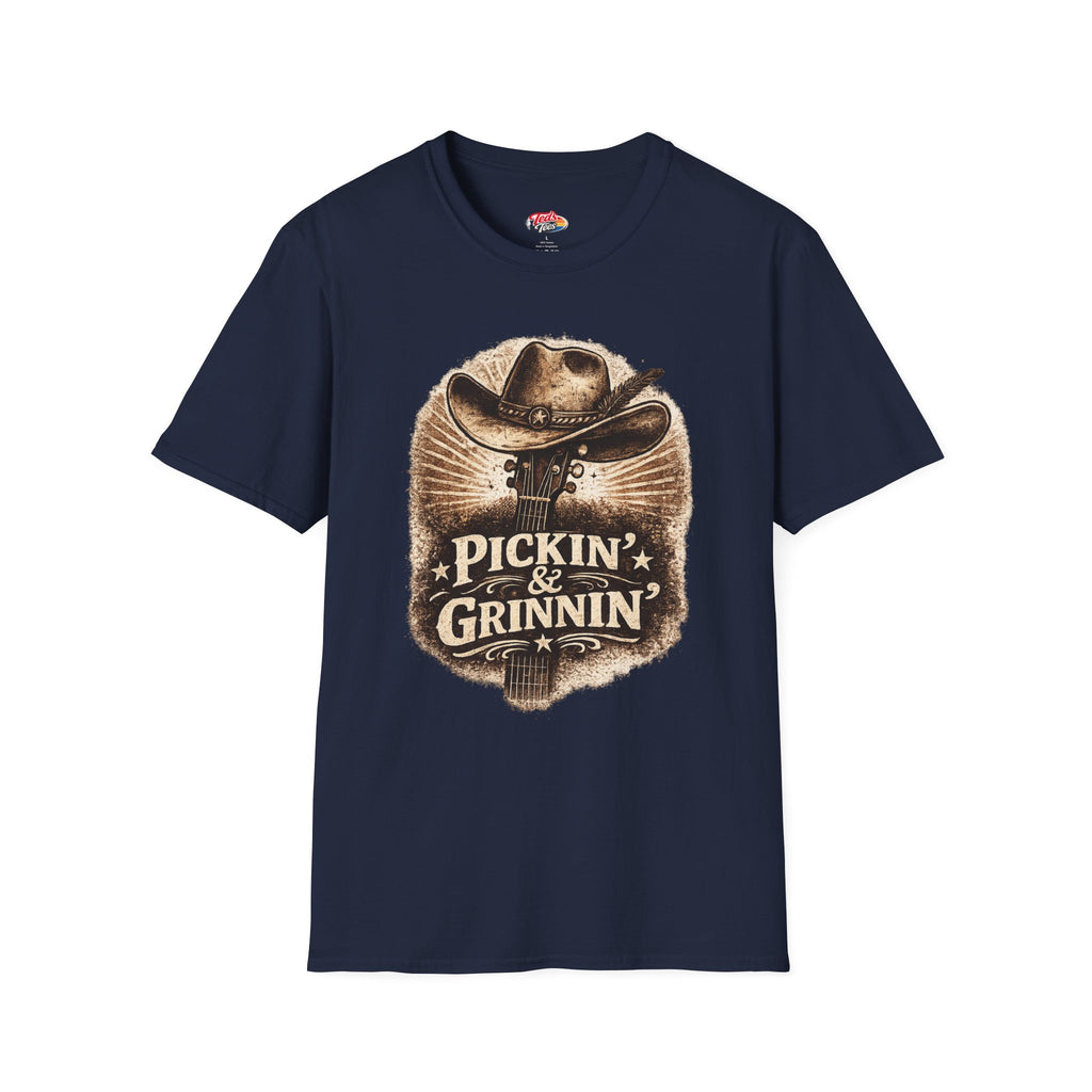 Pickin' & Grinnin' Cowboy T-Shirt