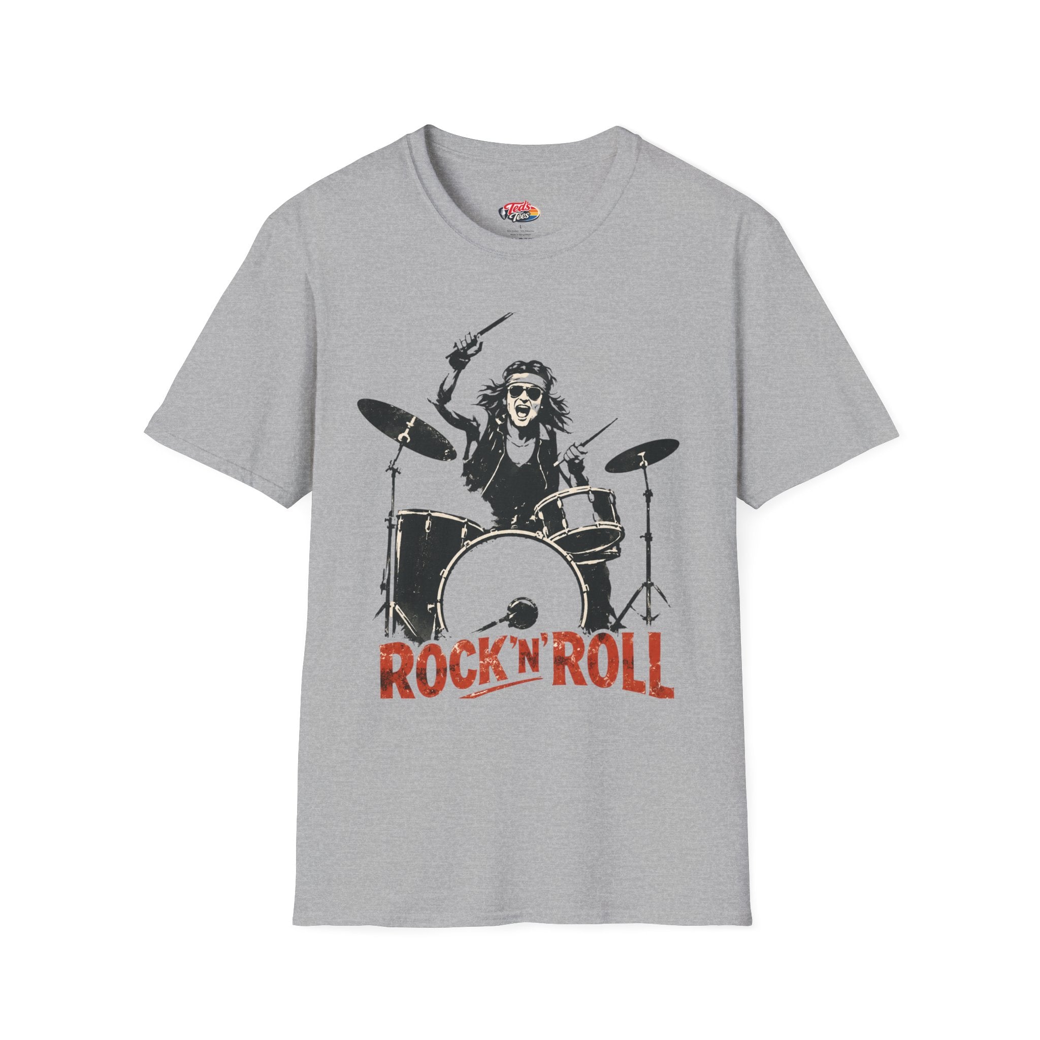 Rock'n'Roll Drummer T-Shirt — Vintage Band Tee for Music Lovers