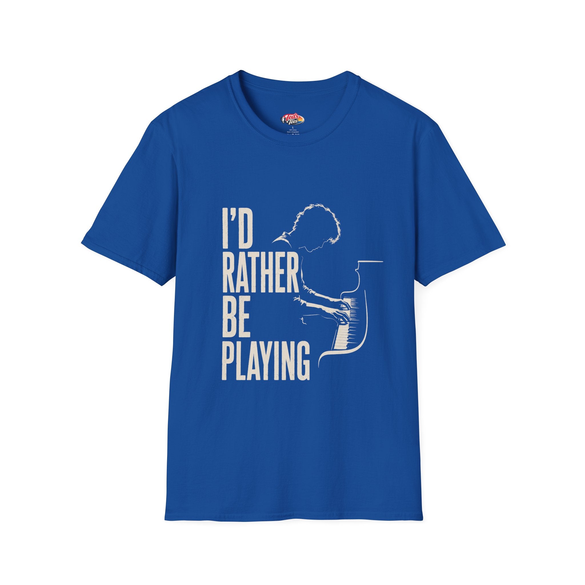 I'd Rather Be Playing Piano T-Shirt — Musician Piano Player Graphic Tee