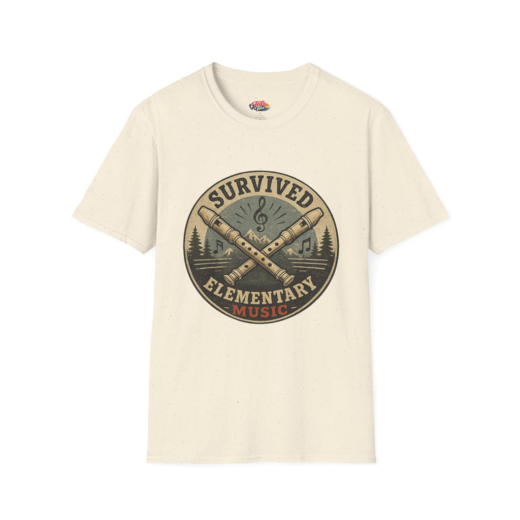 I Survived Elementary Music T-Shirt — Funny Music Teacher / Student Gift