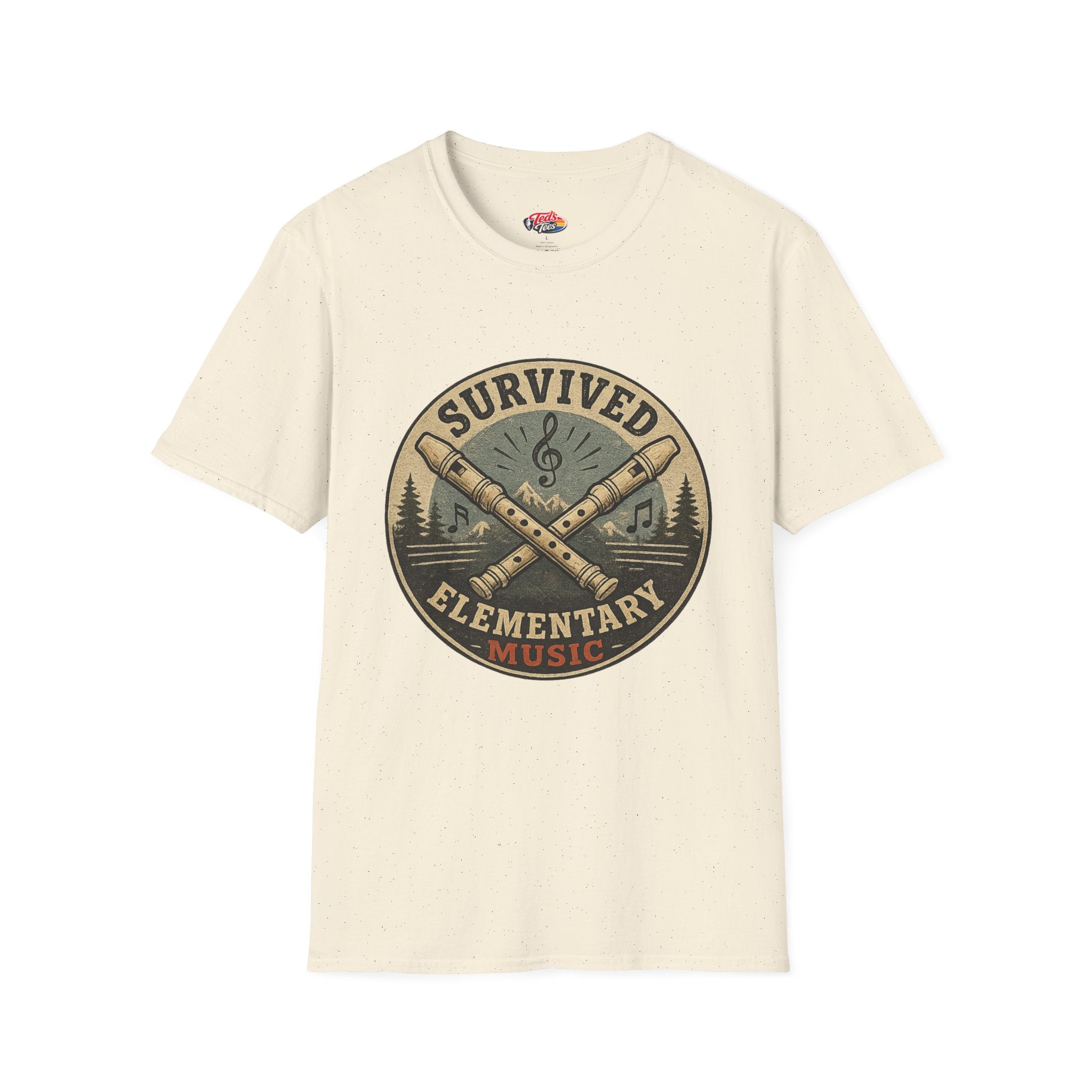 I Survived Elementary Music T-Shirt — Funny Music Teacher / Student Gift