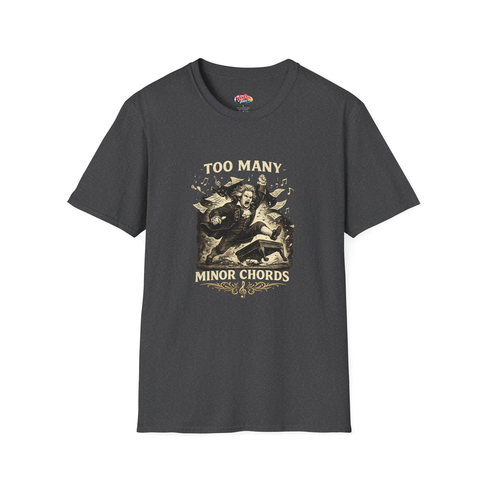 T-Shirt — “Too Many Minor Chords” Graphic Tee