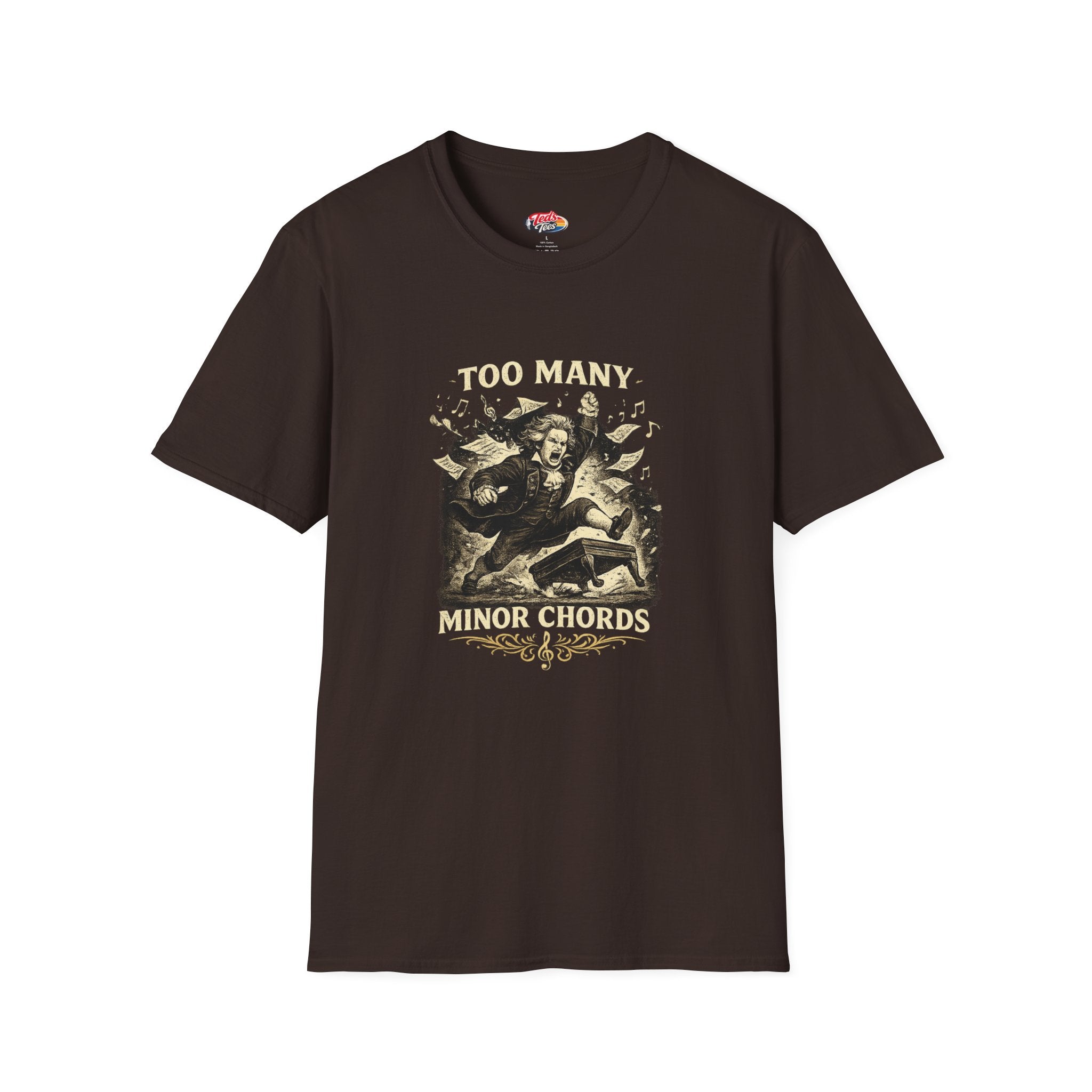 T-Shirt — “Too Many Minor Chords” Graphic Tee