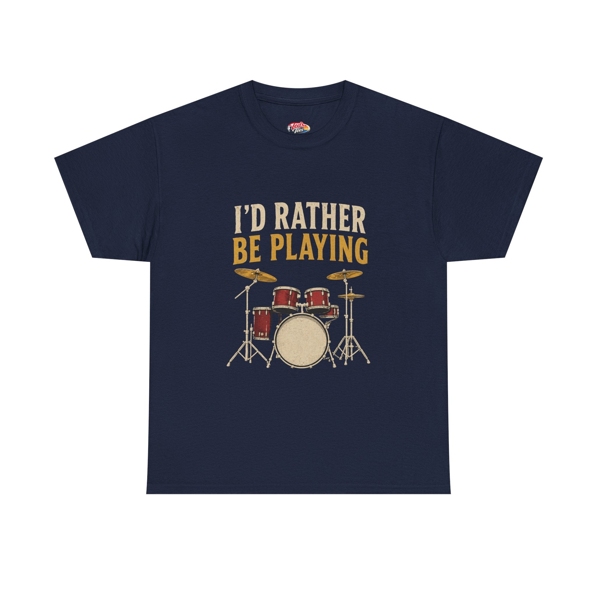 Drums T-Shirt — Classic Heavy Cotton Tee