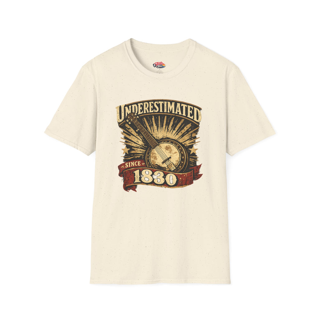 Underestimated Since 1830 Guitar Graphic T-Shirt — Vintage Music Tee