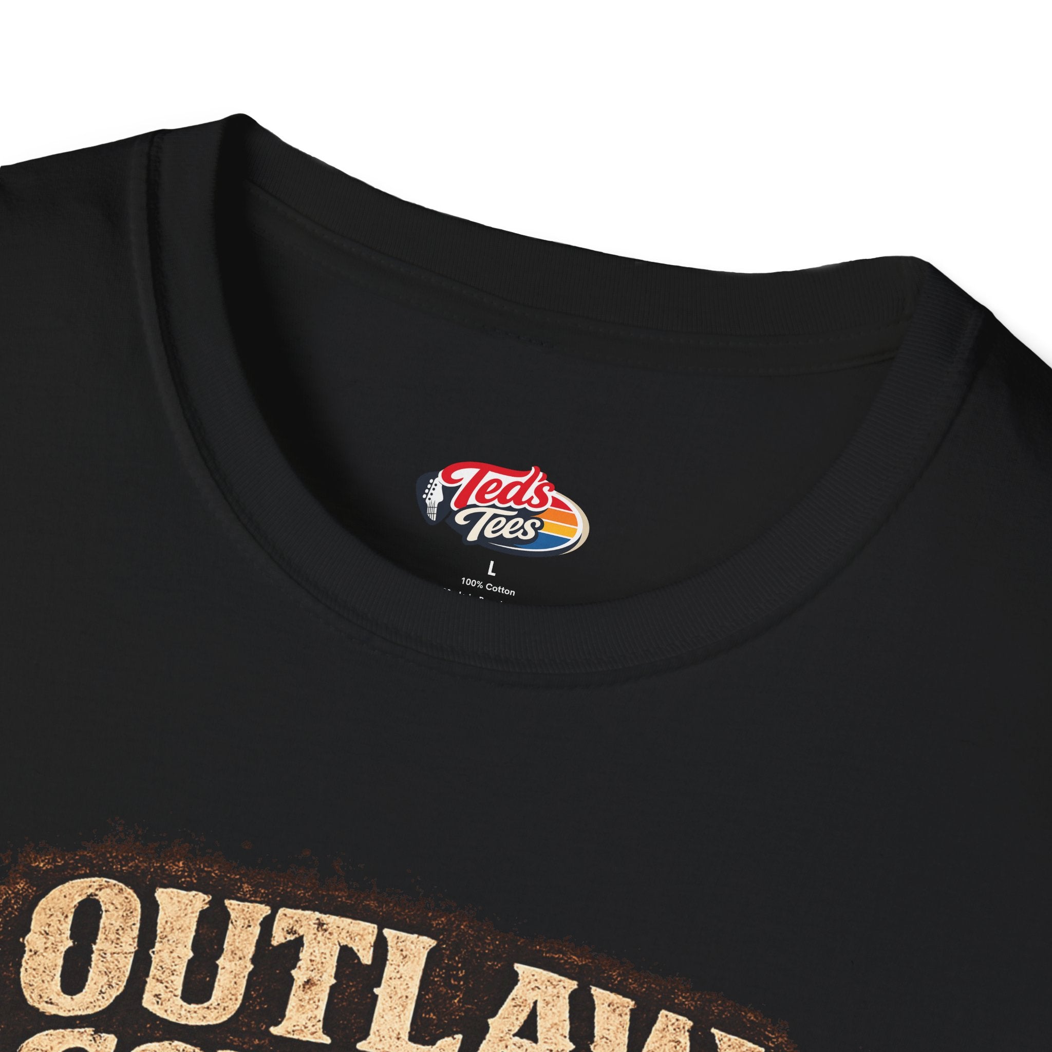 Outlaw Country T‑Shirt — Vintage Western Skull Graphic Tee