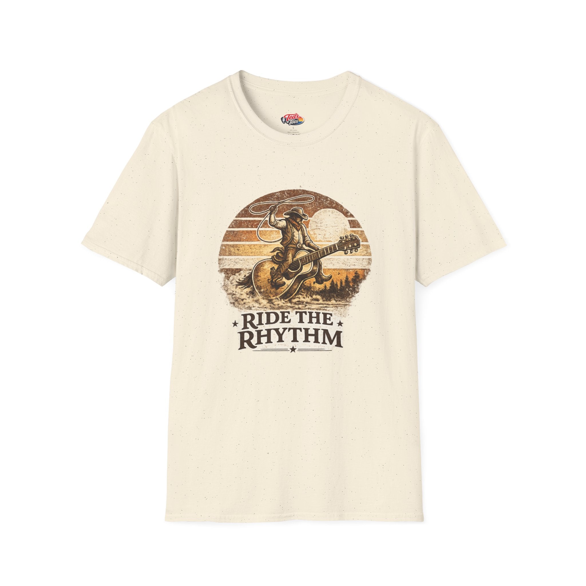 Ride the Rhythm Cowboy Guitar T-Shirt