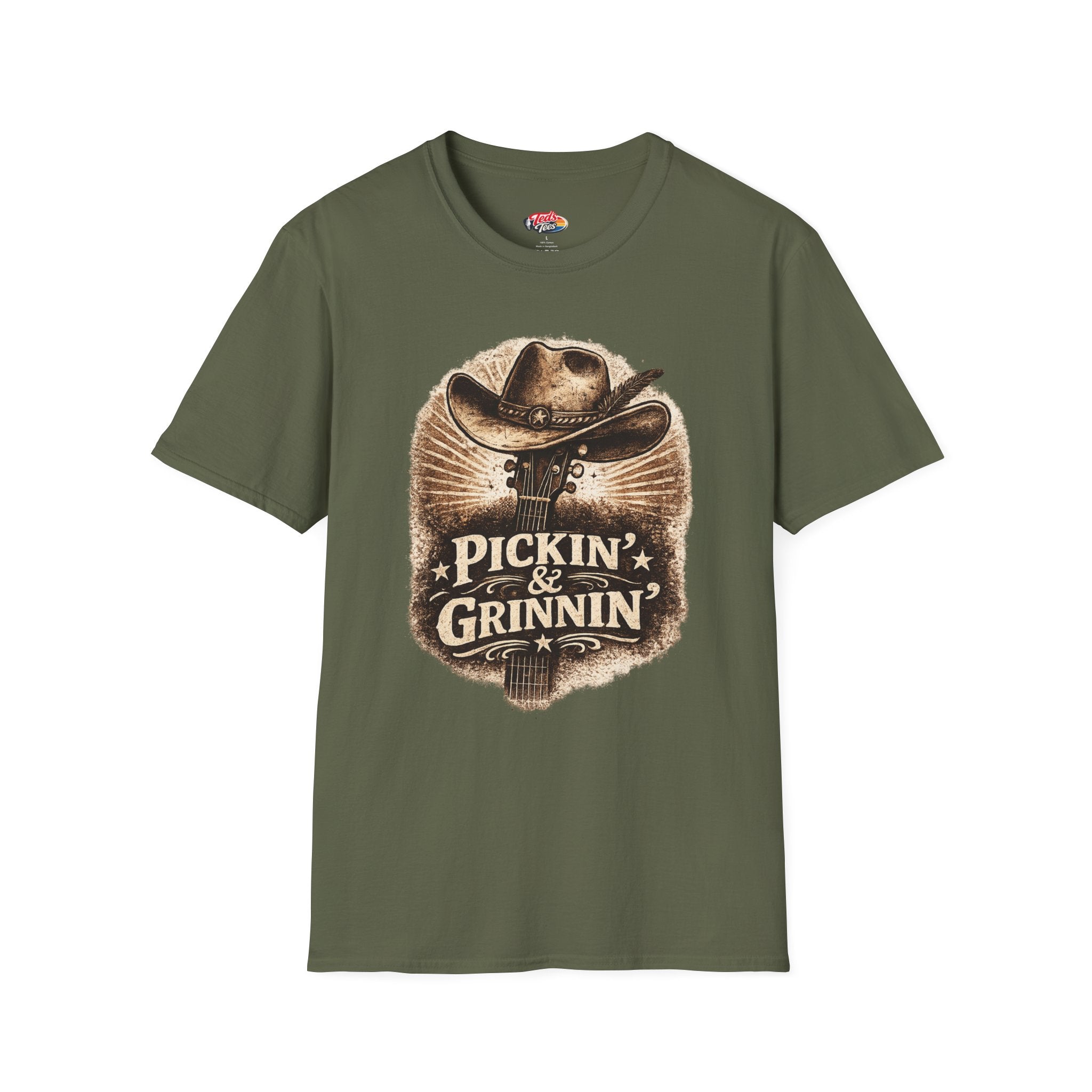 Pickin' & Grinnin' Cowboy T-Shirt