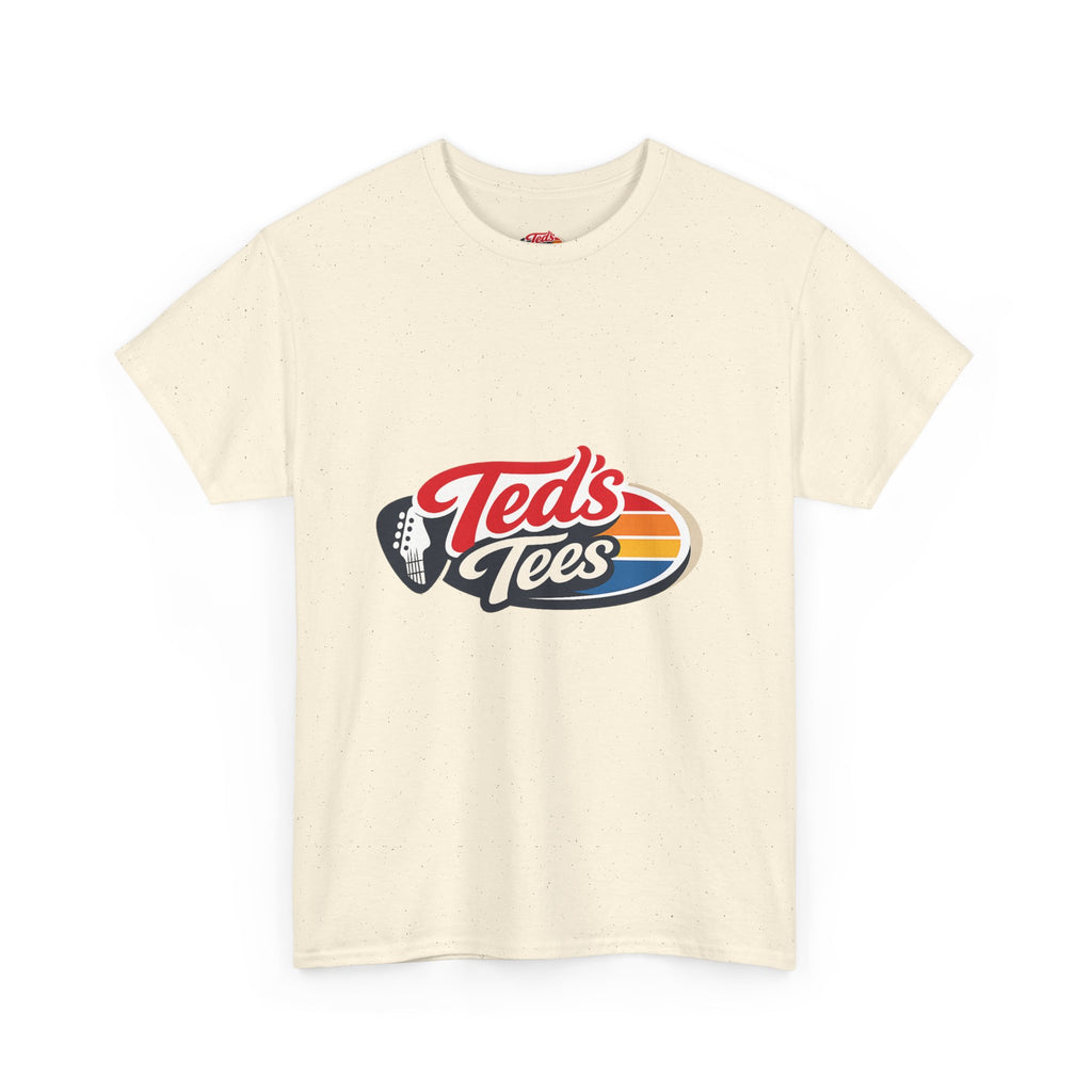 Retro 'Ted's Tees' Logo T-Shirt — Vintage Surf Stripe Graphic Tee