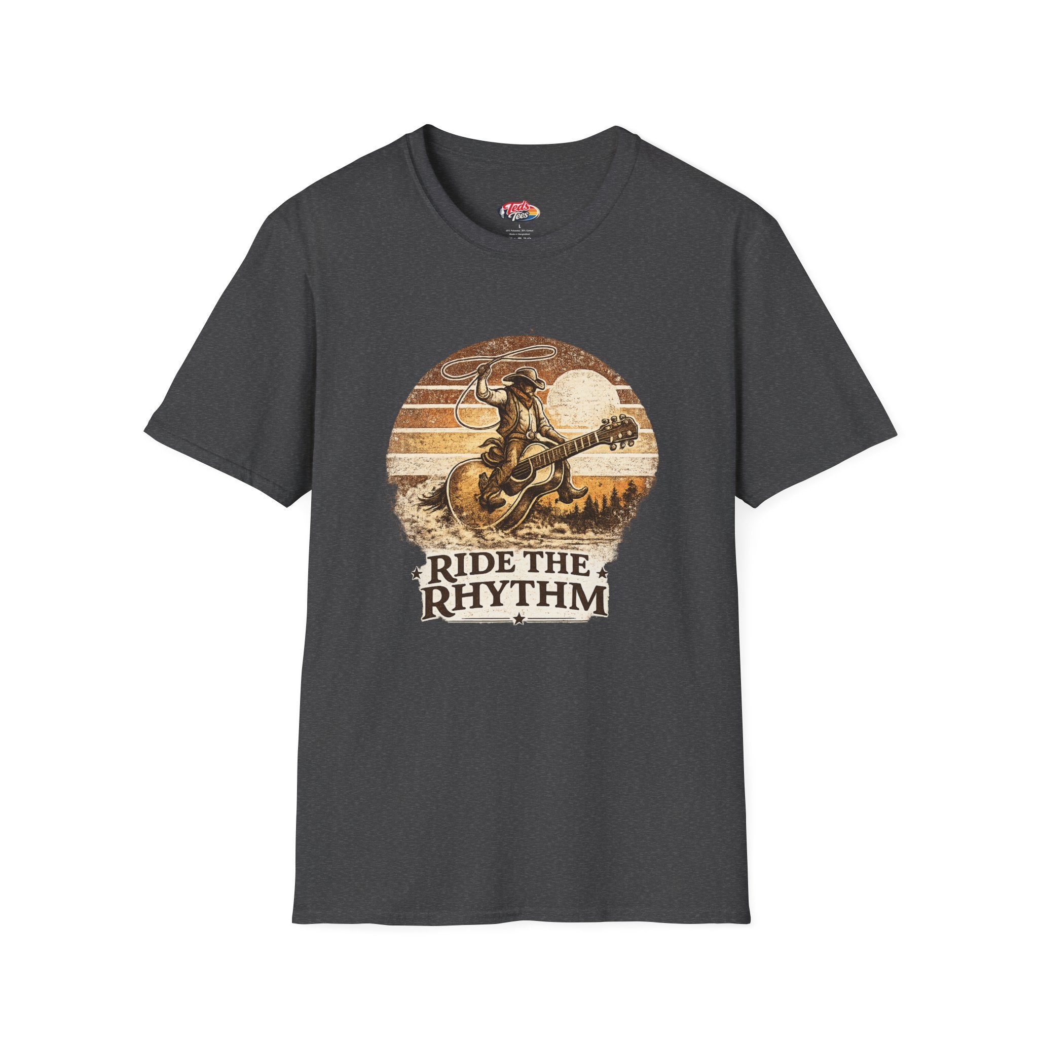 Ride the Rhythm Cowboy Guitar T-Shirt