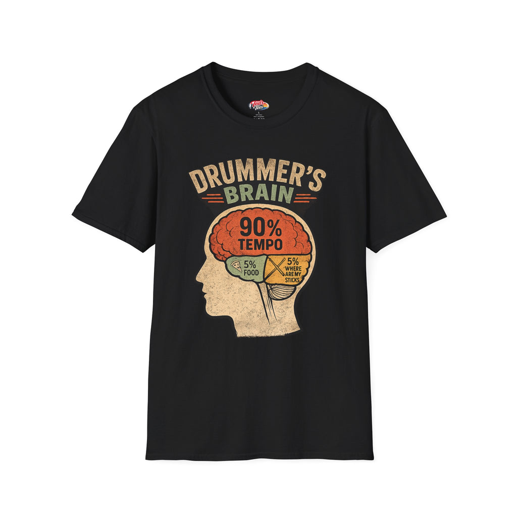 Drummer's Brain 90% Tempo T-Shirt