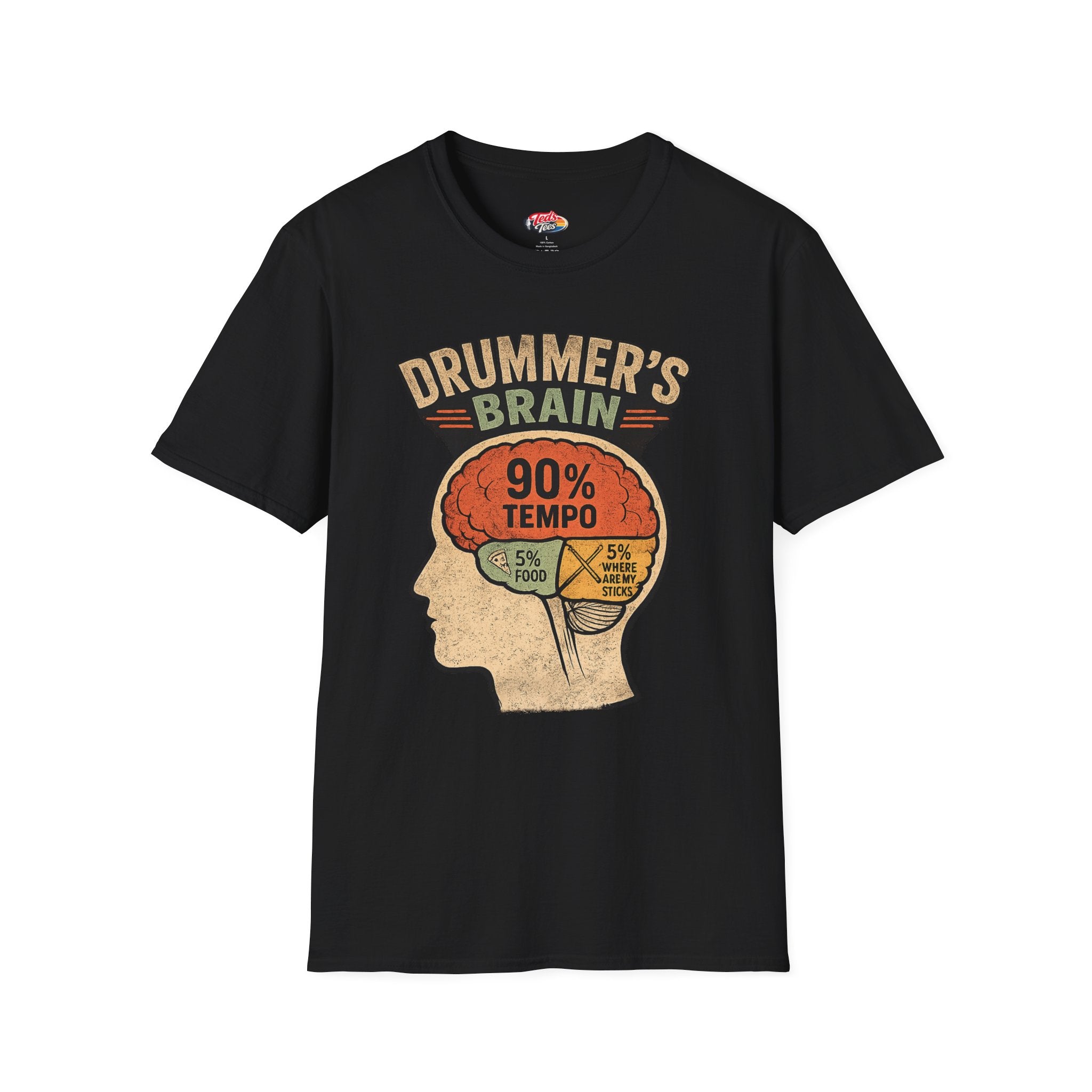 Drummer's Brain 90% Tempo T-Shirt