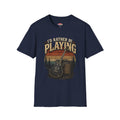 I'd Rather Be Playing Guitar T-Shirt — Vintage Sunset Music Tee