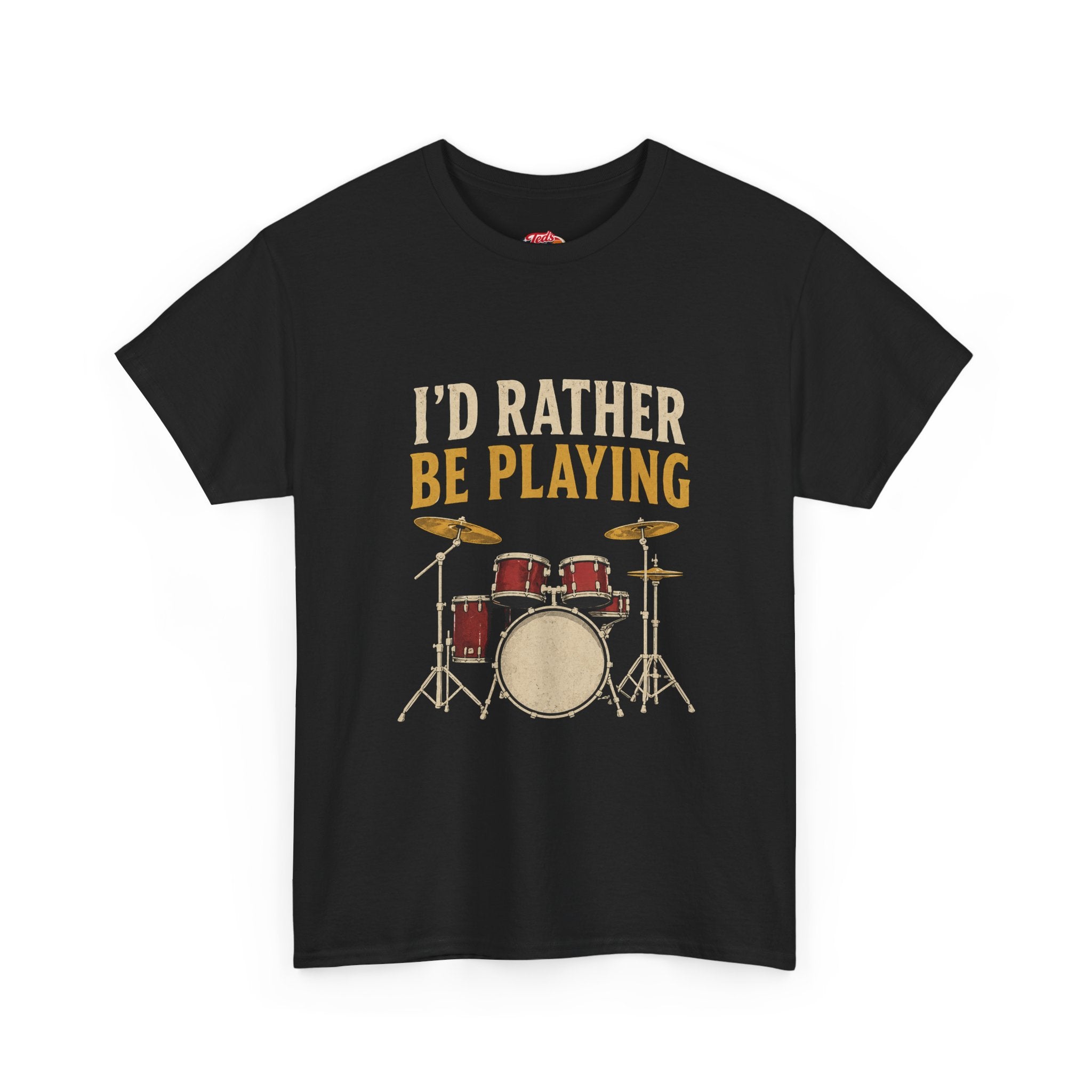Drums T-Shirt — Classic Heavy Cotton Tee
