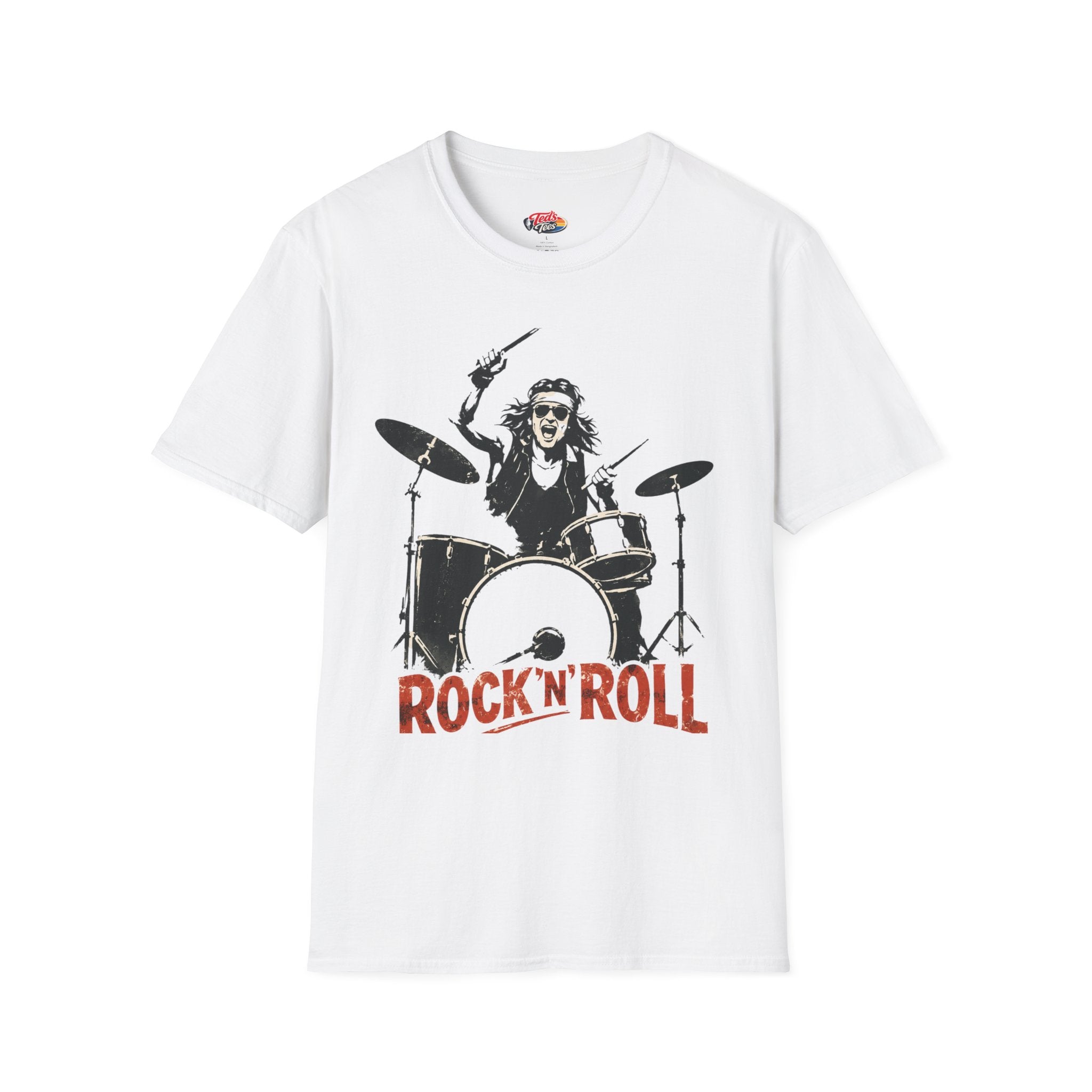 Rock'n'Roll Drummer T-Shirt — Vintage Band Tee for Music Lovers