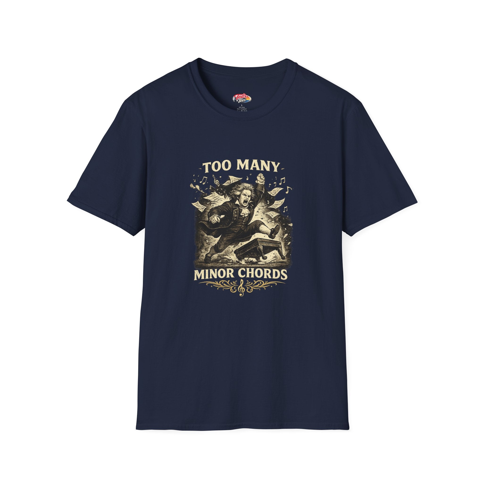 T-Shirt — “Too Many Minor Chords” Graphic Tee