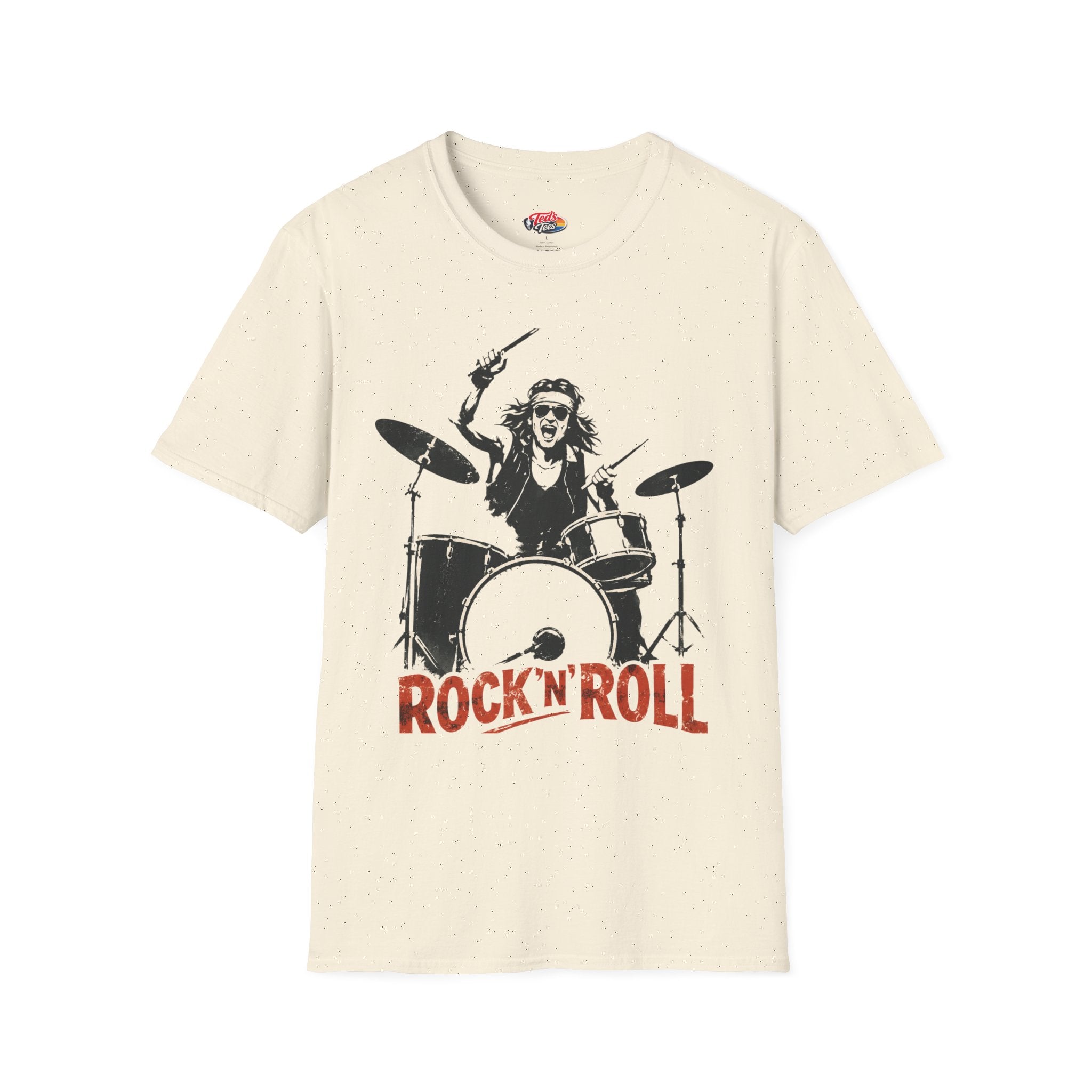 Rock'n'Roll Drummer T-Shirt — Vintage Band Tee for Music Lovers