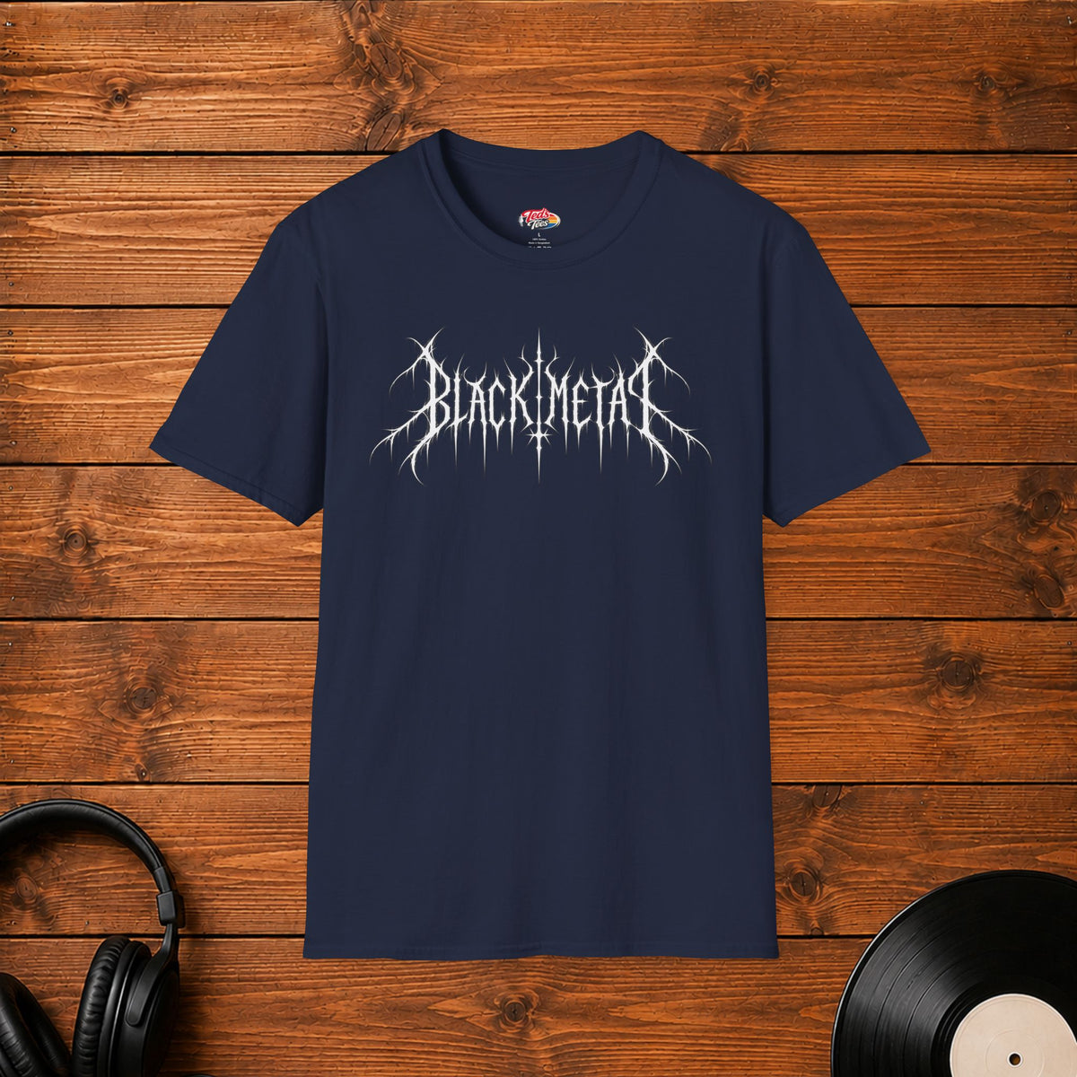 Black Metal Text T-Shirt