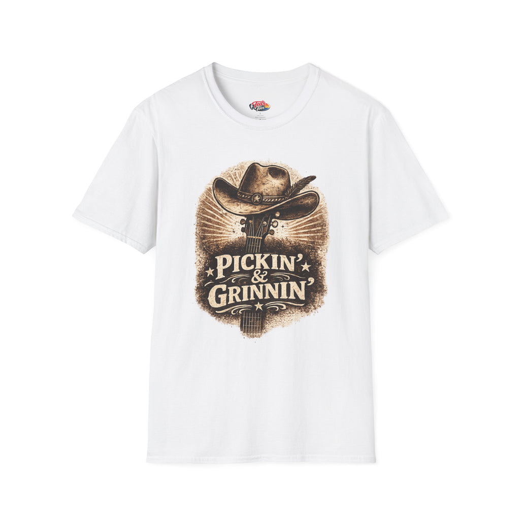 Pickin' & Grinnin' Cowboy T-Shirt
