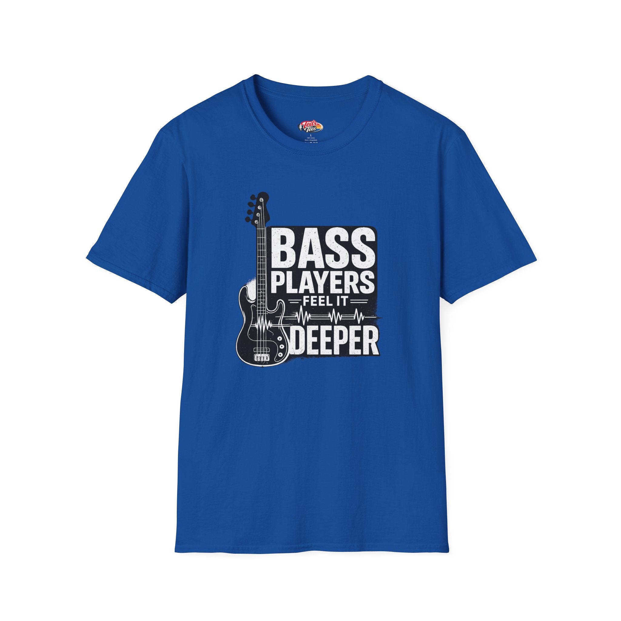 Bass Players Feel It Deeper T-Shirt – Guitarist Bassist Musician Tee