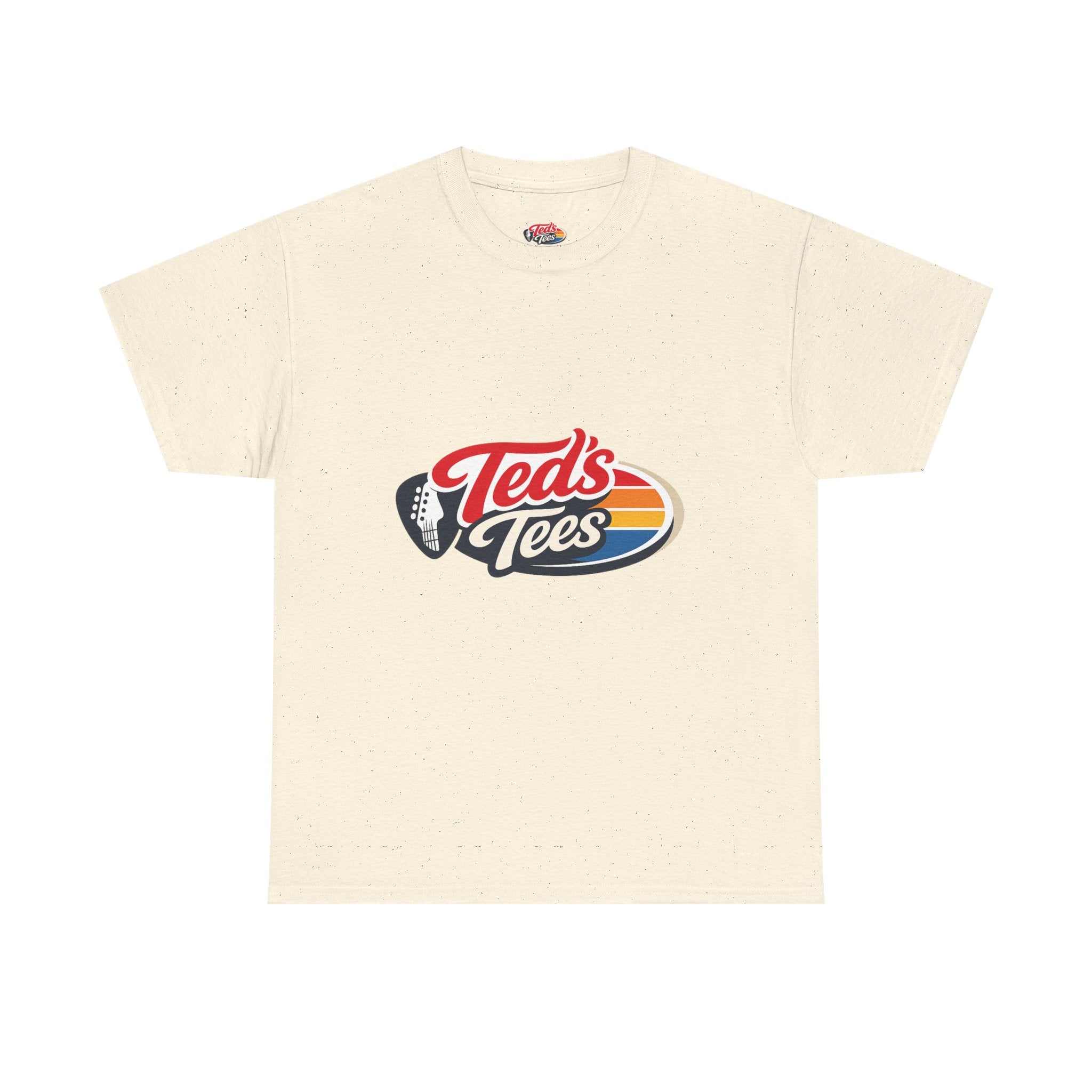 Retro 'Ted's Tees' Logo T-Shirt — Vintage Surf Stripe Graphic Tee