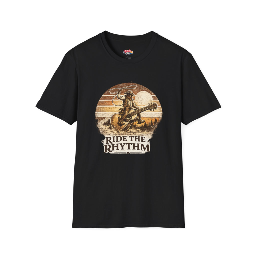 Ride the Rhythm Cowboy Guitar T-Shirt