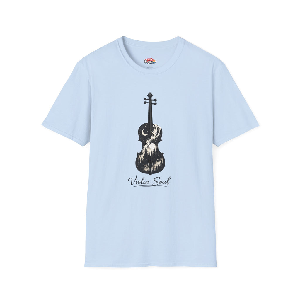 Violin Soul T-Shirt — Artistic Violin Graphic Tee for Musicians & Music Lovers