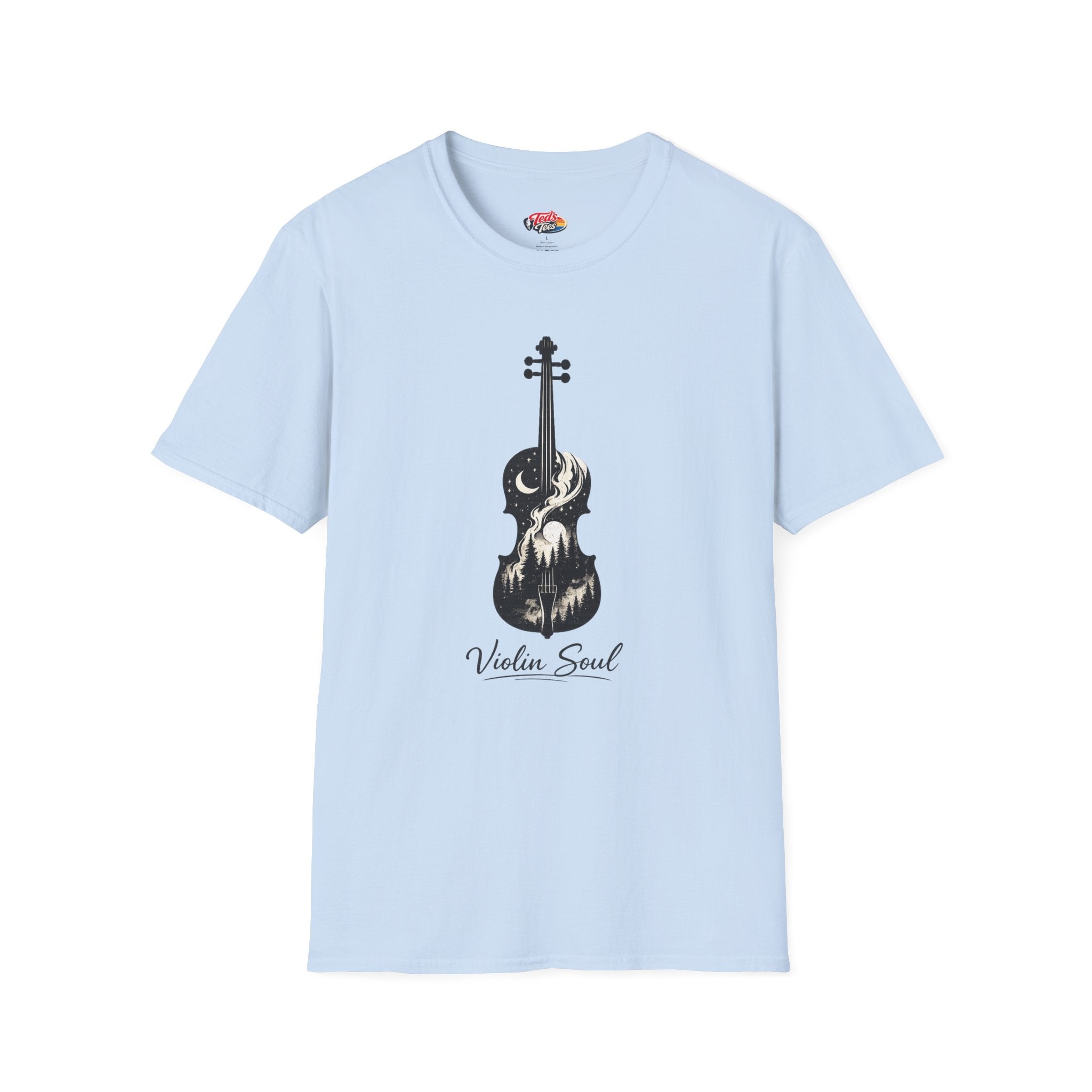 Violin Soul T-Shirt — Artistic Violin Graphic Tee for Musicians & Music Lovers