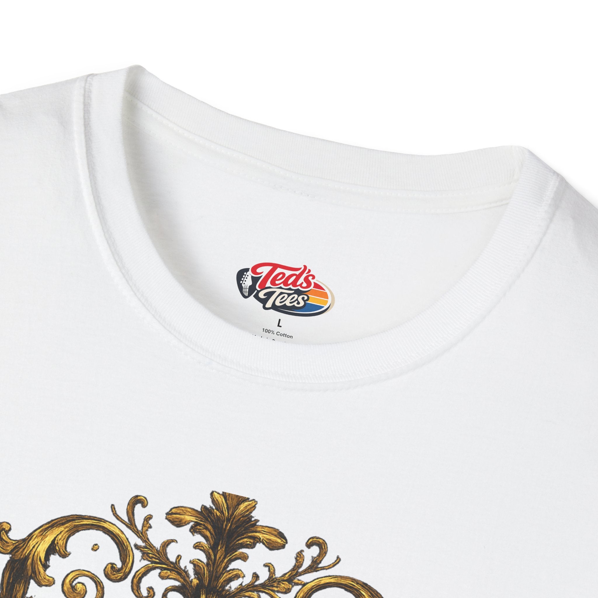 Baroque Violin T‑Shirt — Ornate Vintage Instrument Graphic Tee