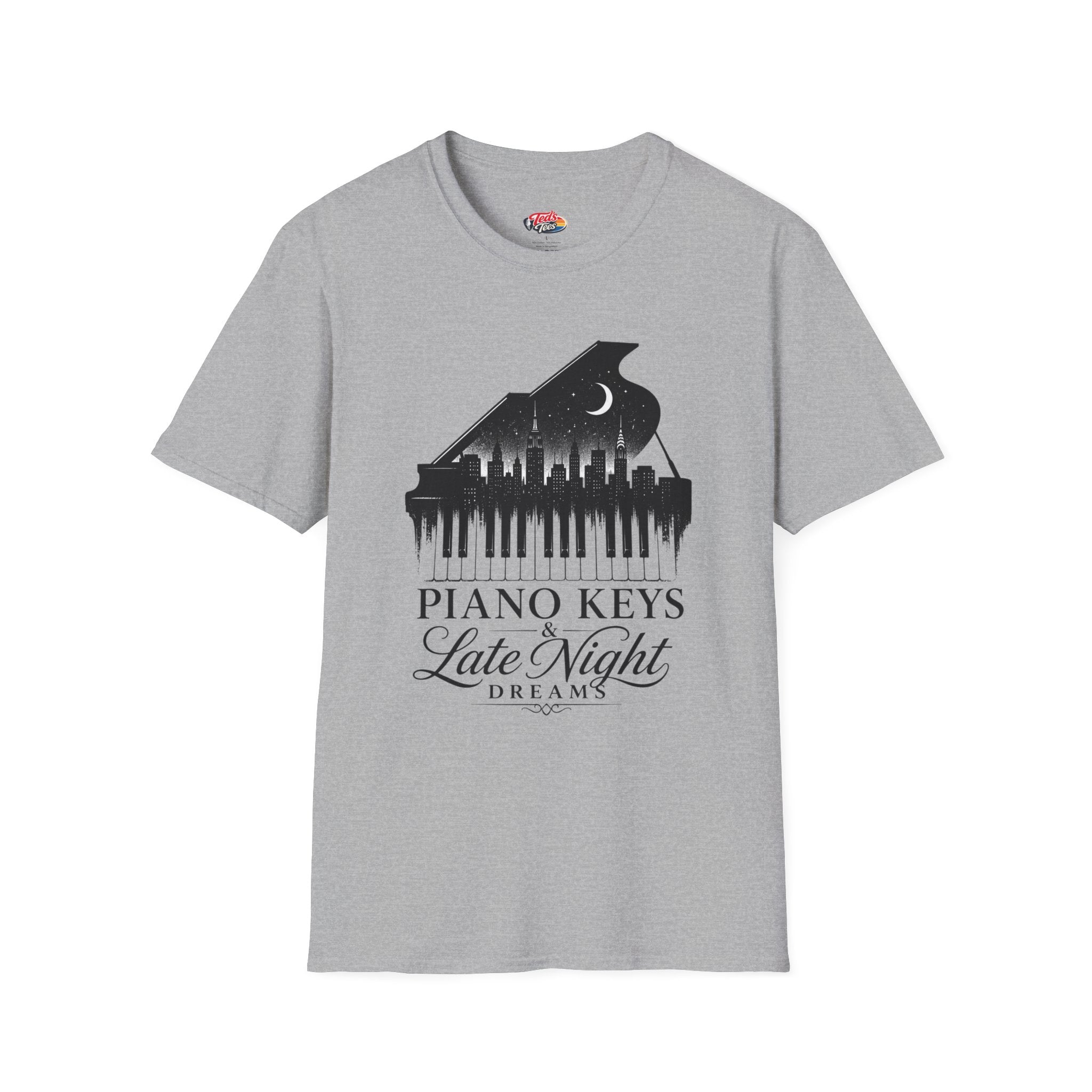 Piano Keys Late Night Dreams T-Shirt