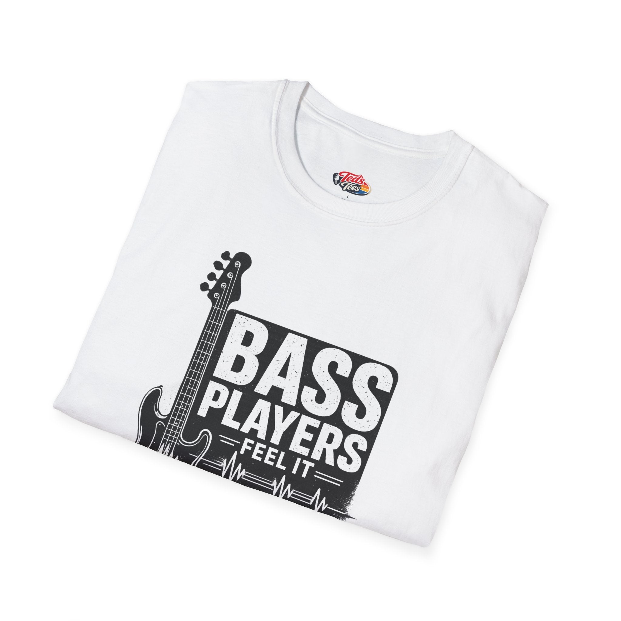 Bass Players Feel It Deeper T-Shirt – Guitarist Bassist Musician Tee