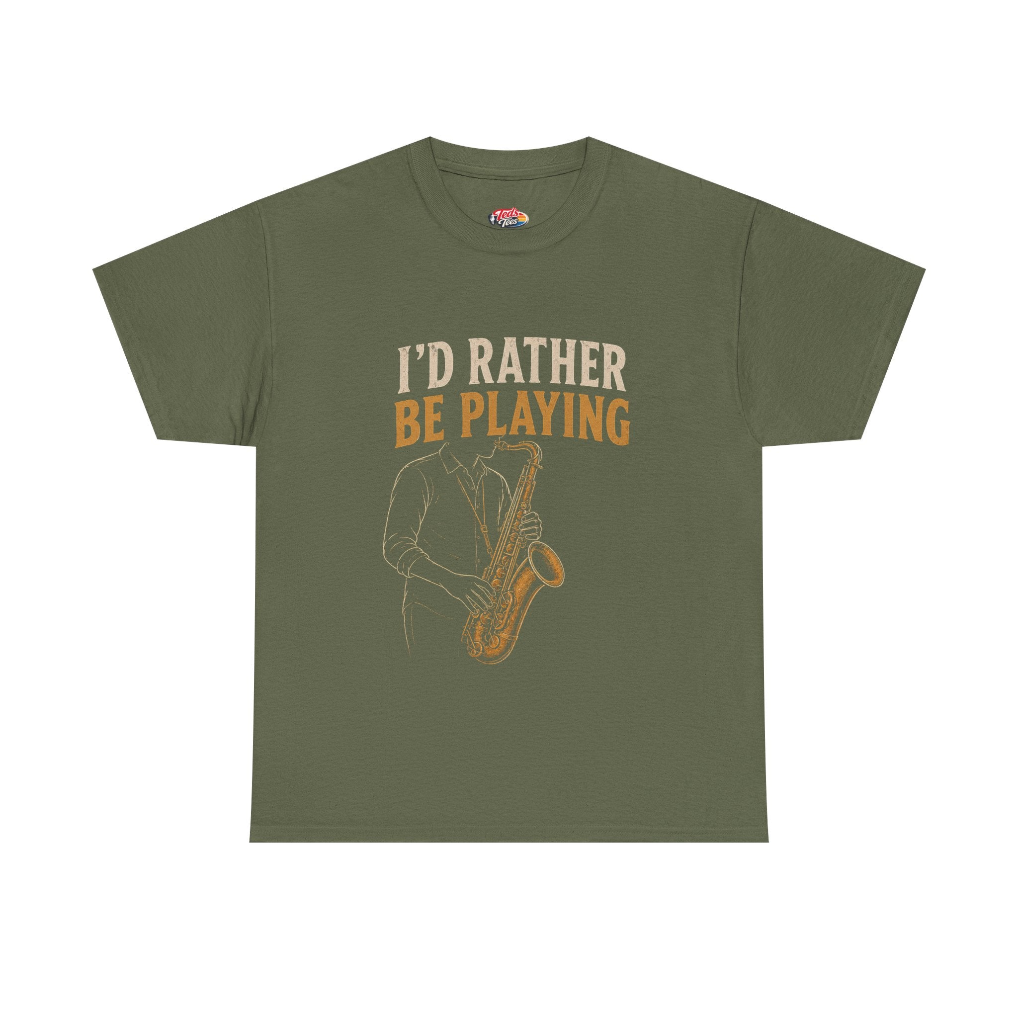 Saxophone 'I'd Rather Be Playing' T-Shirt