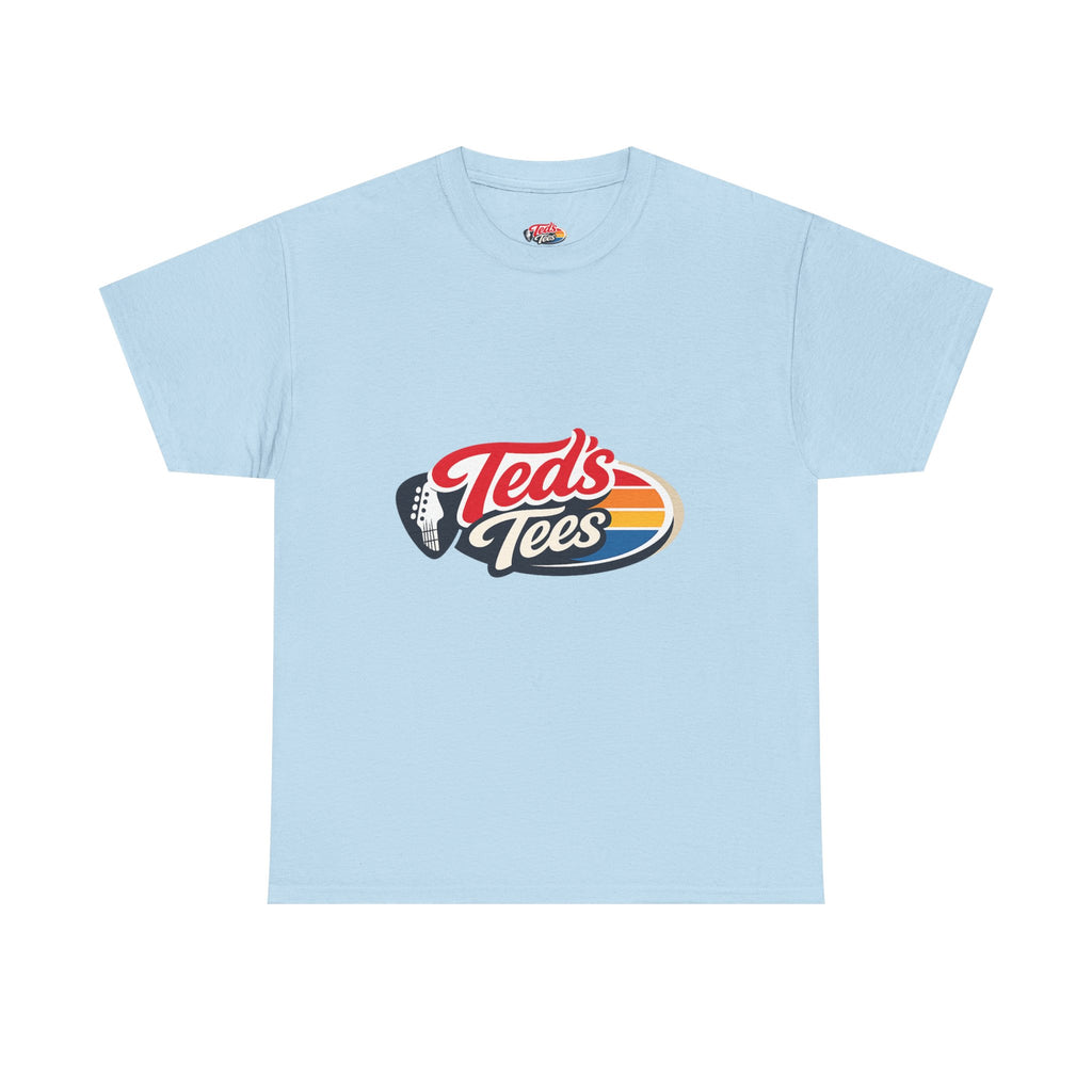 Retro 'Ted's Tees' Logo T-Shirt — Vintage Surf Stripe Graphic Tee