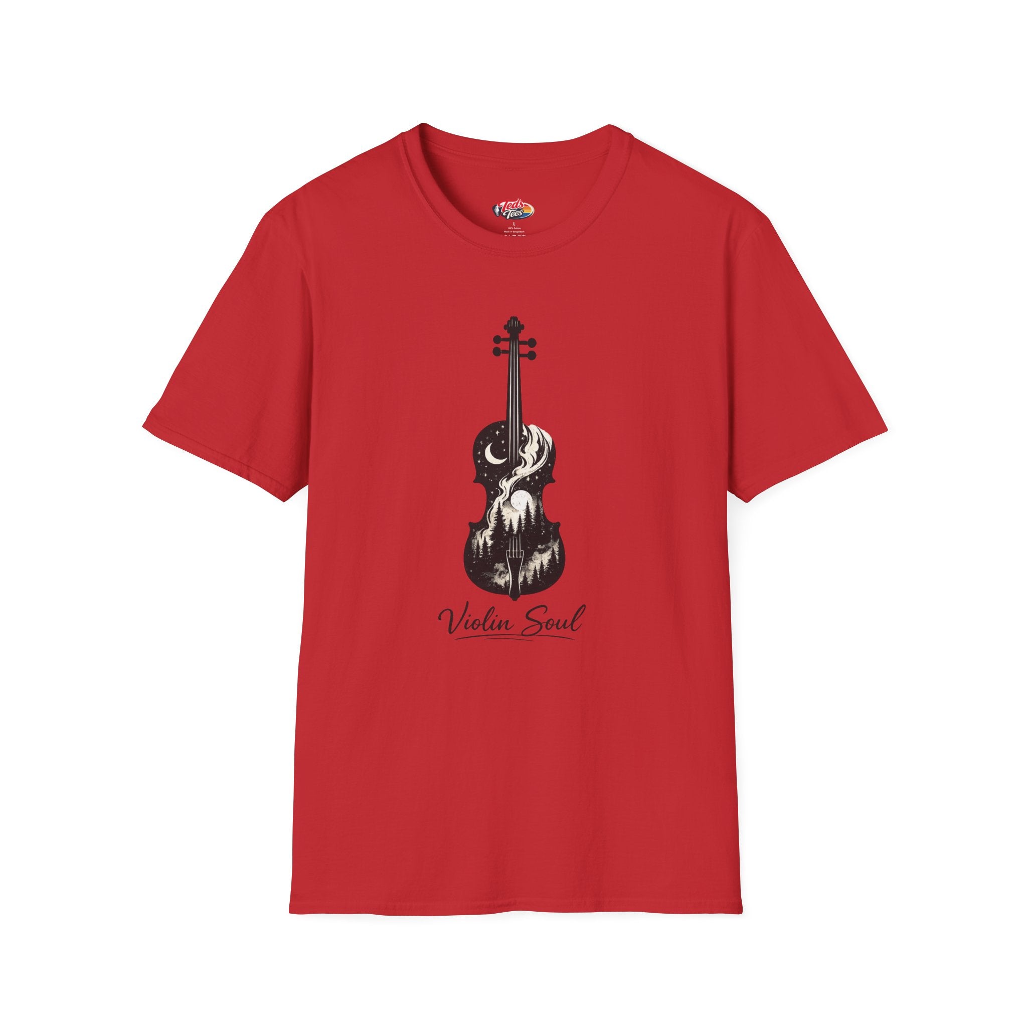 Violin Soul T-Shirt — Artistic Violin Graphic Tee for Musicians & Music Lovers