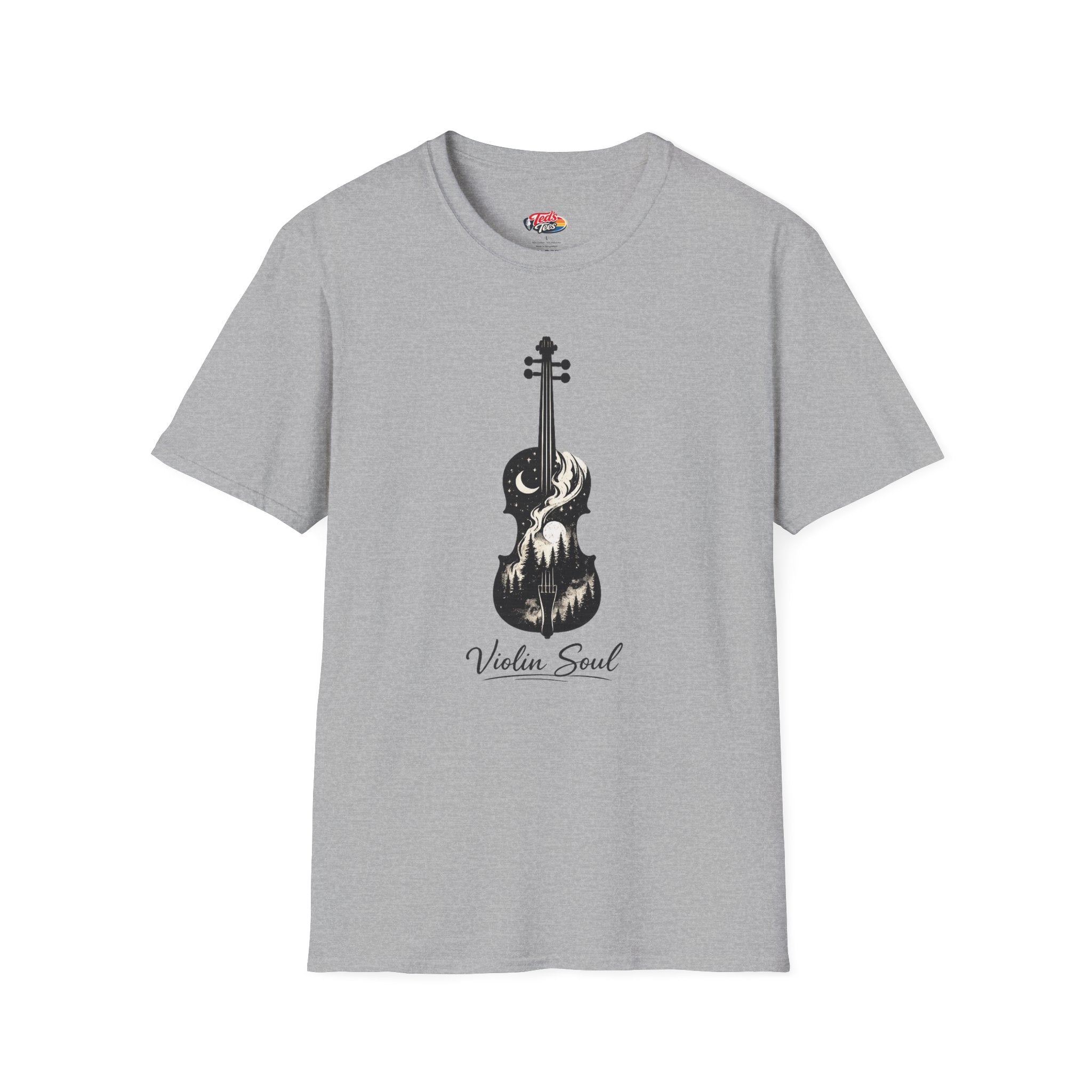Violin Soul T-Shirt — Artistic Violin Graphic Tee for Musicians & Music Lovers