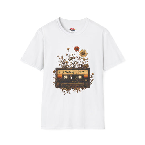 Cassette 'Analog Soul' Floral T‑Shirt