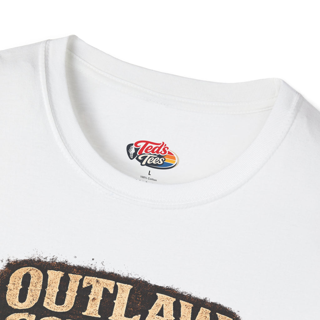Outlaw Country T‑Shirt — Vintage Western Skull Graphic Tee