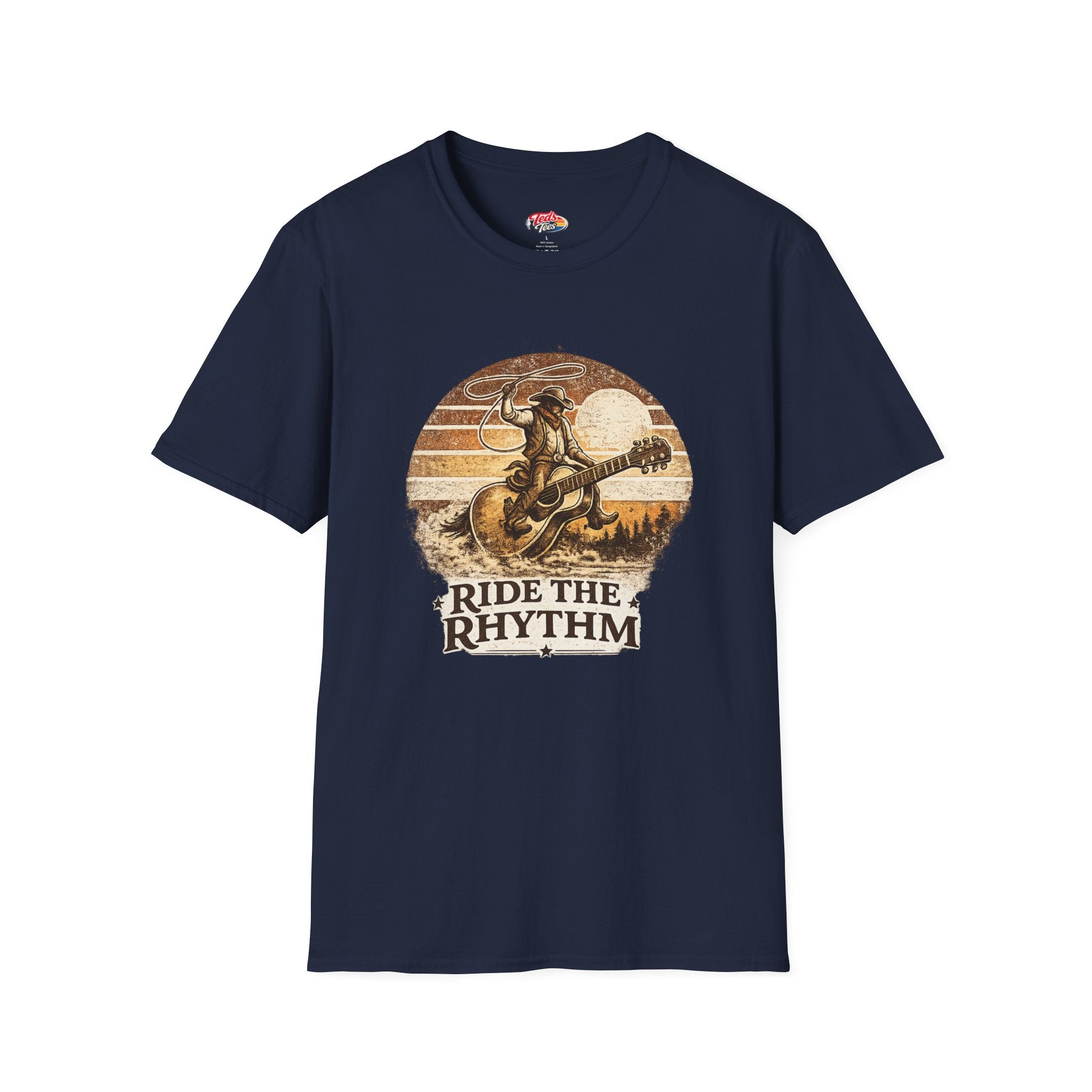 Ride the Rhythm Cowboy Guitar T-Shirt