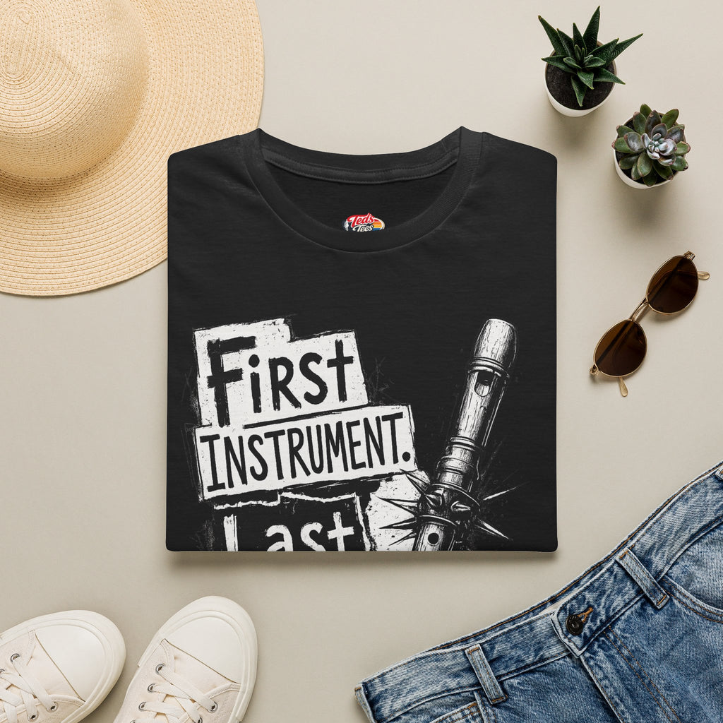Recorder Player T-Shirt — "First Instrument, Last Nerve" Graphic Tee