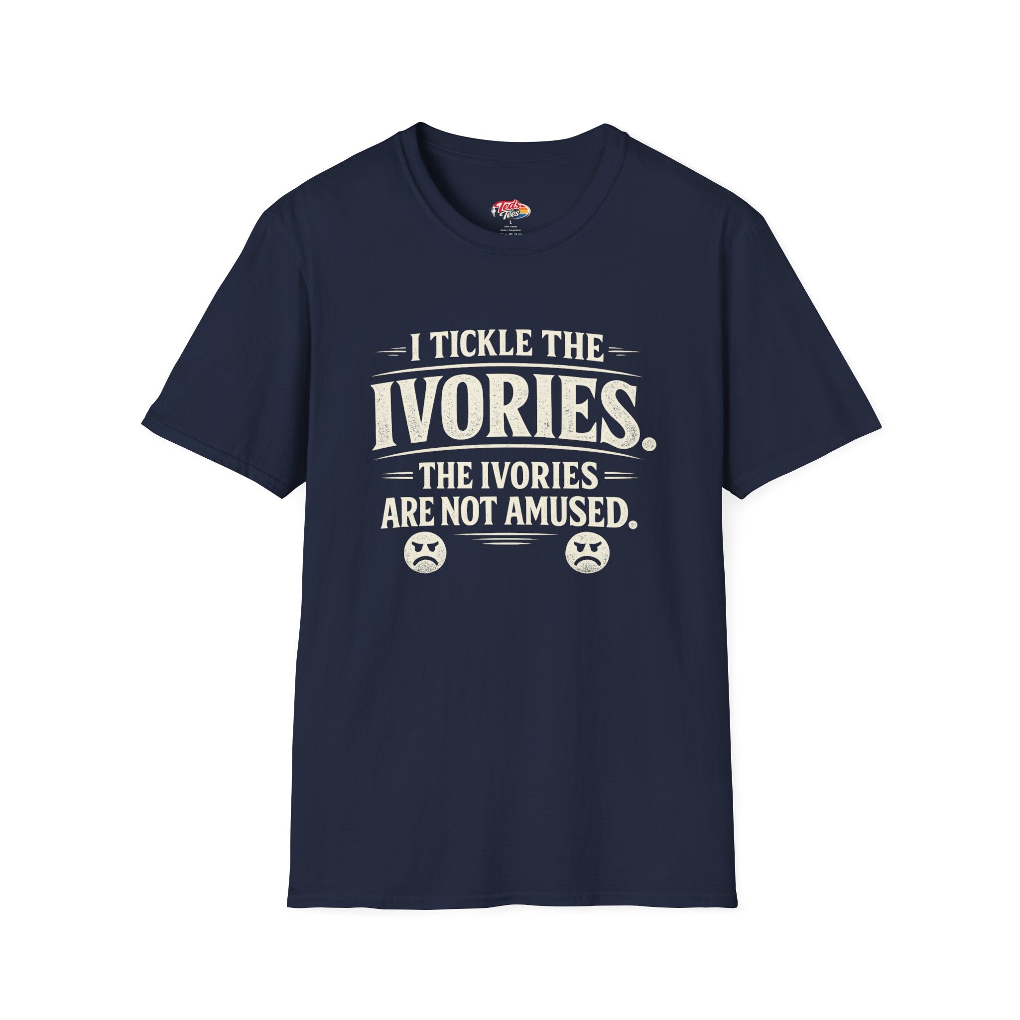 I Tickle the Ivories Piano T-Shirt — Funny Musician Gift