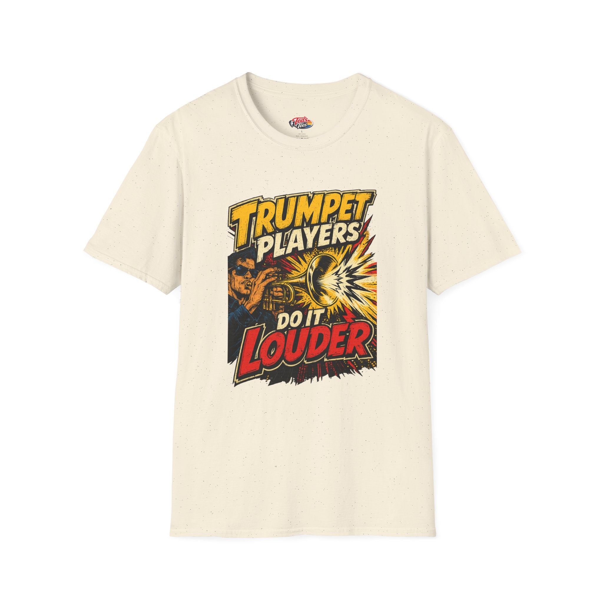 Trumpet Players T-Shirt — "Do It Louder" Retro Brass Music Tee