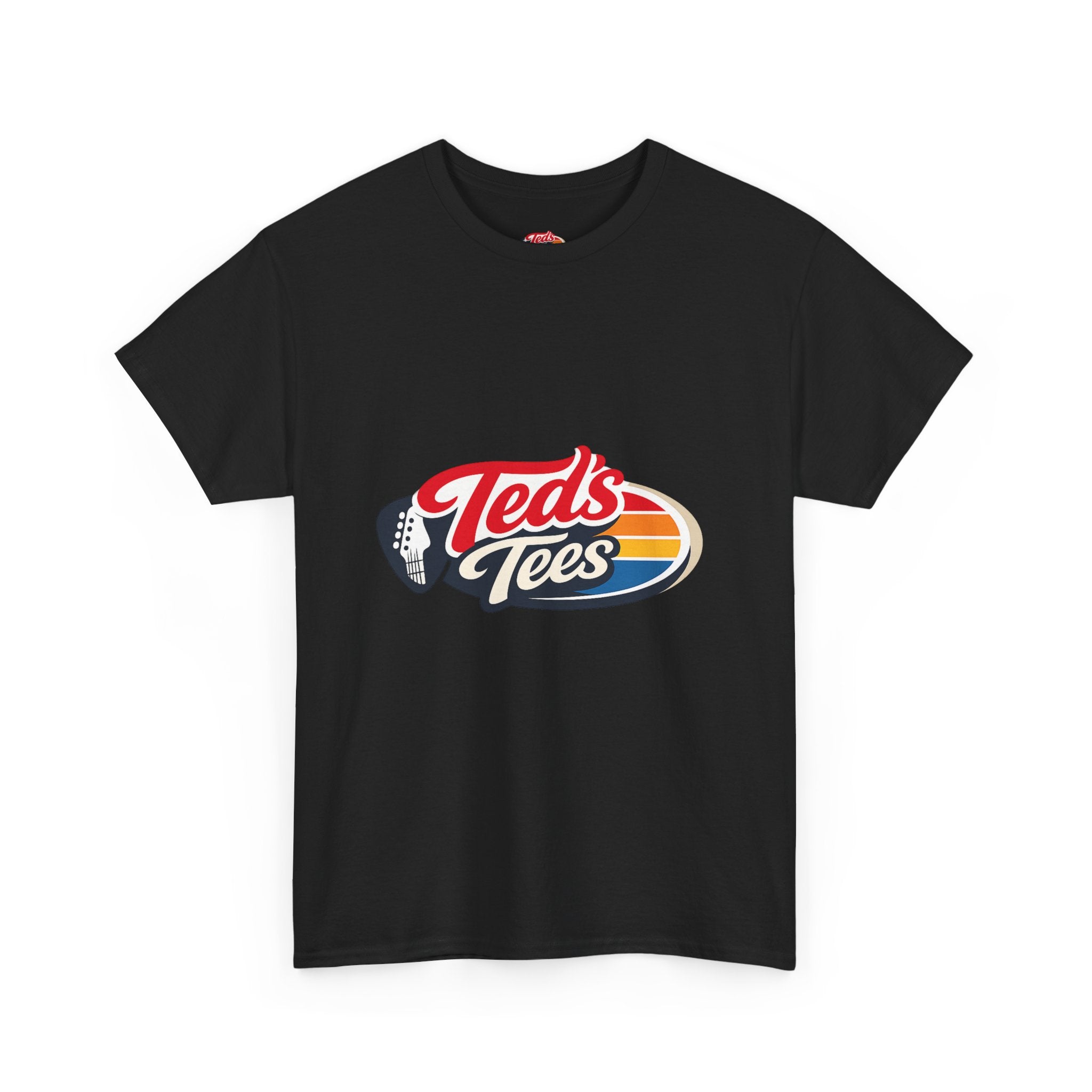 Retro 'Ted's Tees' Logo T-Shirt — Vintage Surf Stripe Graphic Tee