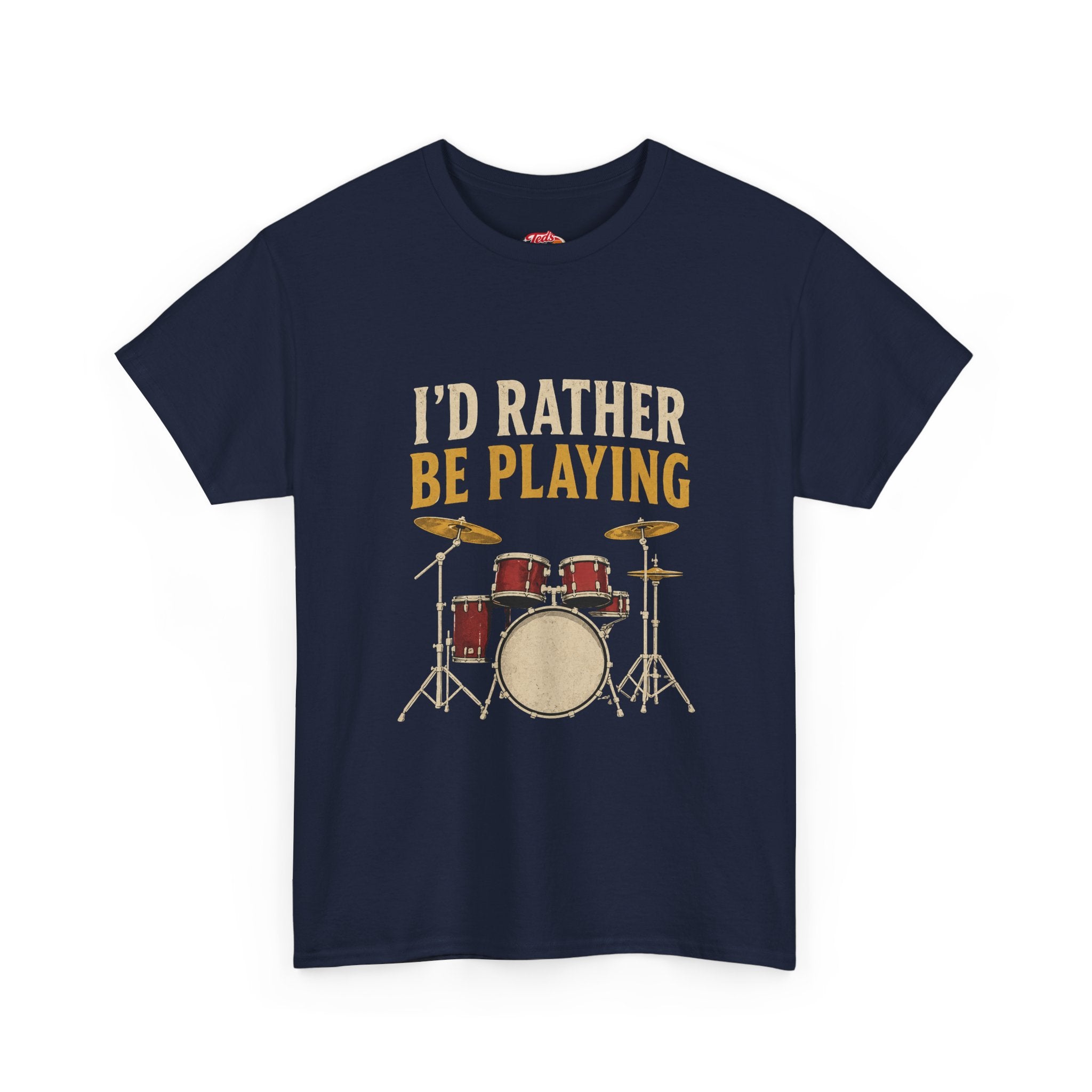 Drums T-Shirt — Classic Heavy Cotton Tee