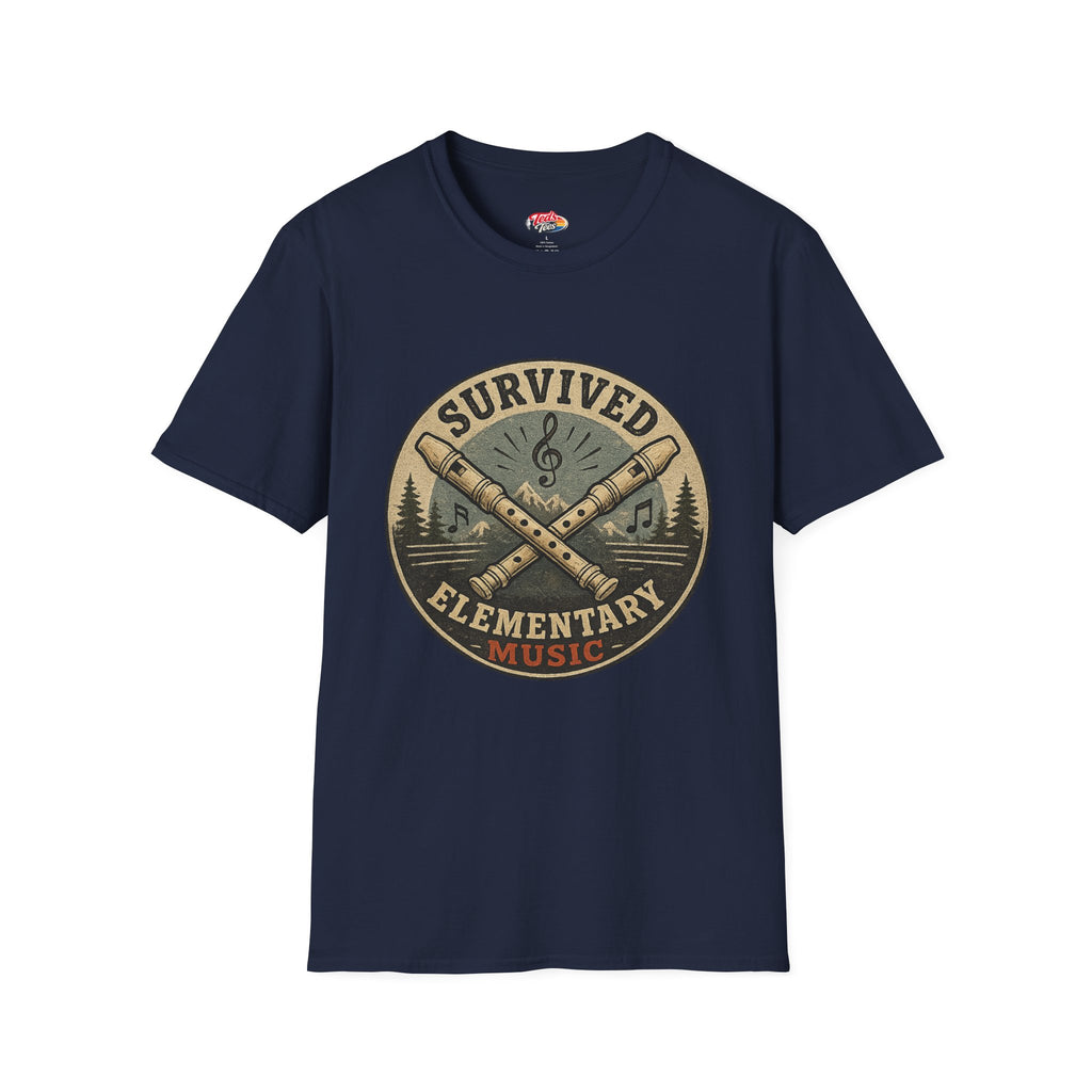 I Survived Elementary Music T-Shirt — Funny Music Teacher / Student Gift