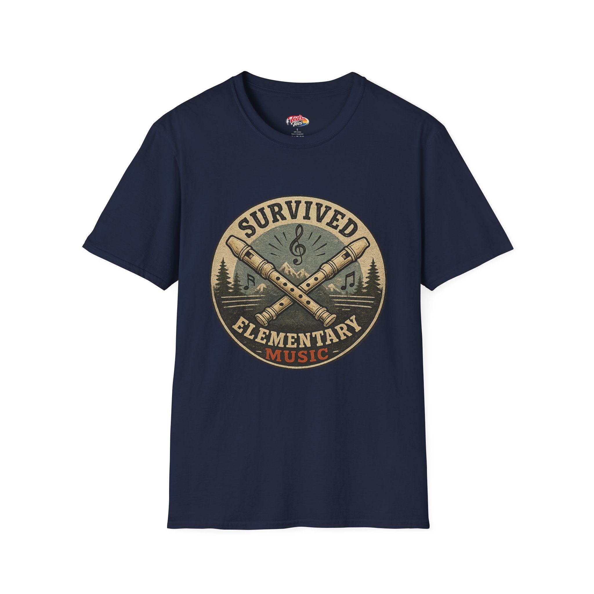 I Survived Elementary Music T-Shirt — Funny Music Teacher / Student Gift