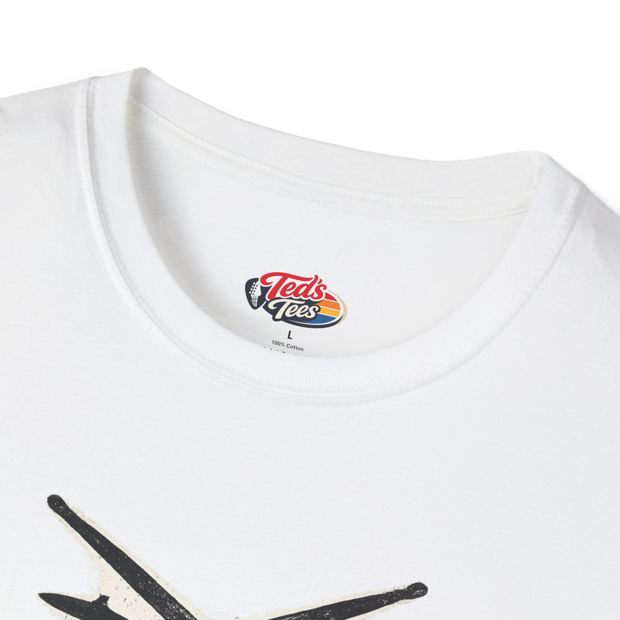 Drums Speak T-Shirt — "Drums Speak Louder Than Words" Vintage Drum Kit Tee