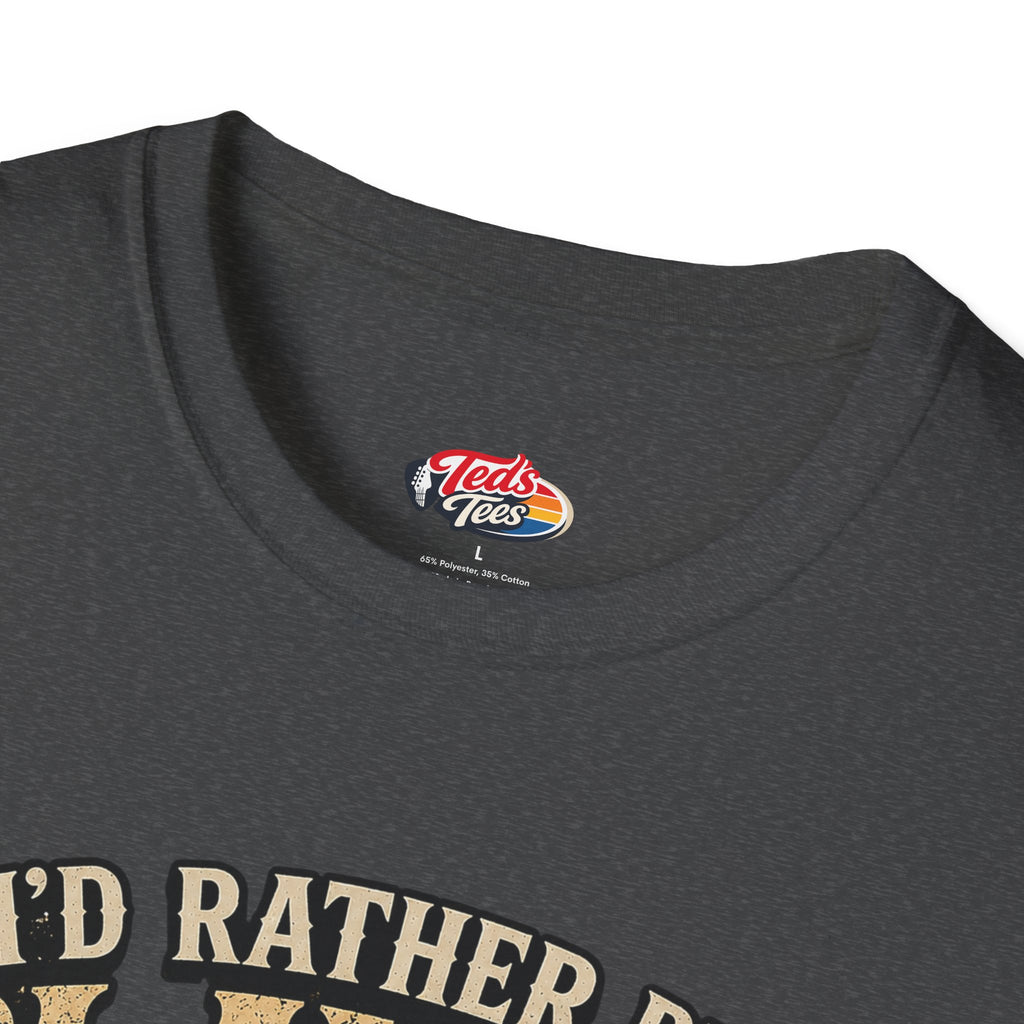 I'd Rather Be Playing Guitar T-Shirt — Vintage Sunset Music Tee