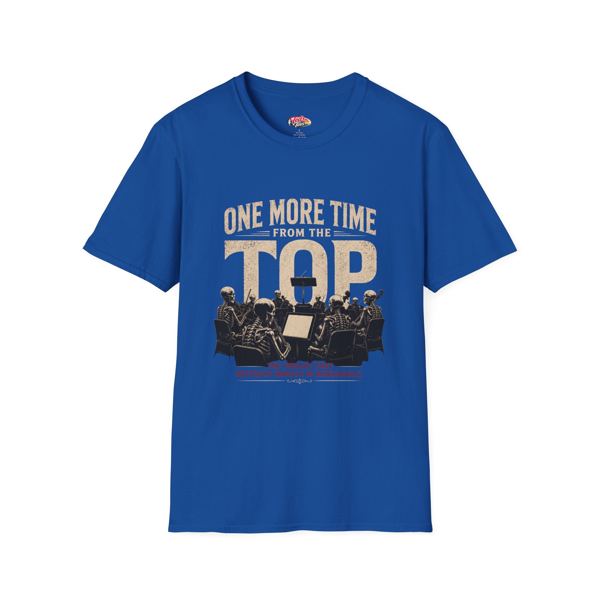 One More Time From The Top Orchestra T-Shirt — Conductor & Musicians Vintage Music Tee