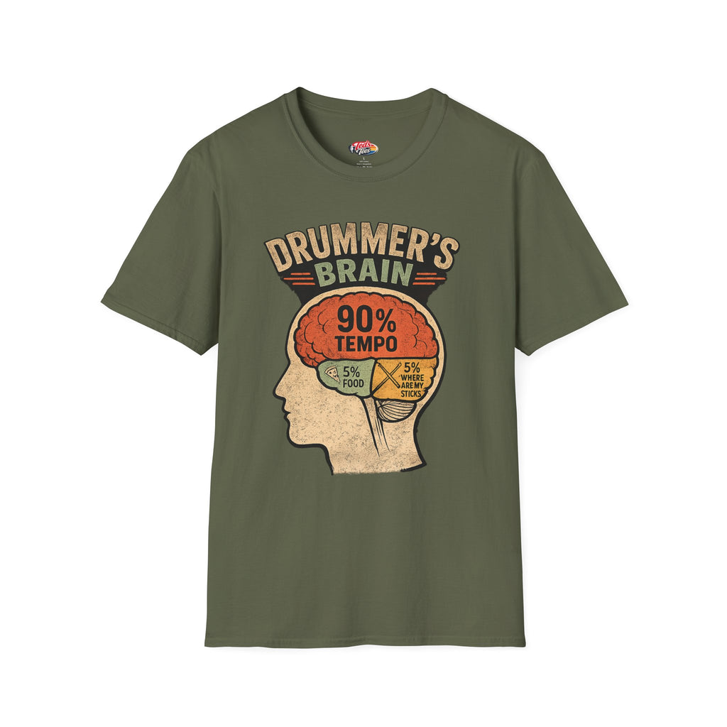 Drummer's Brain 90% Tempo T-Shirt
